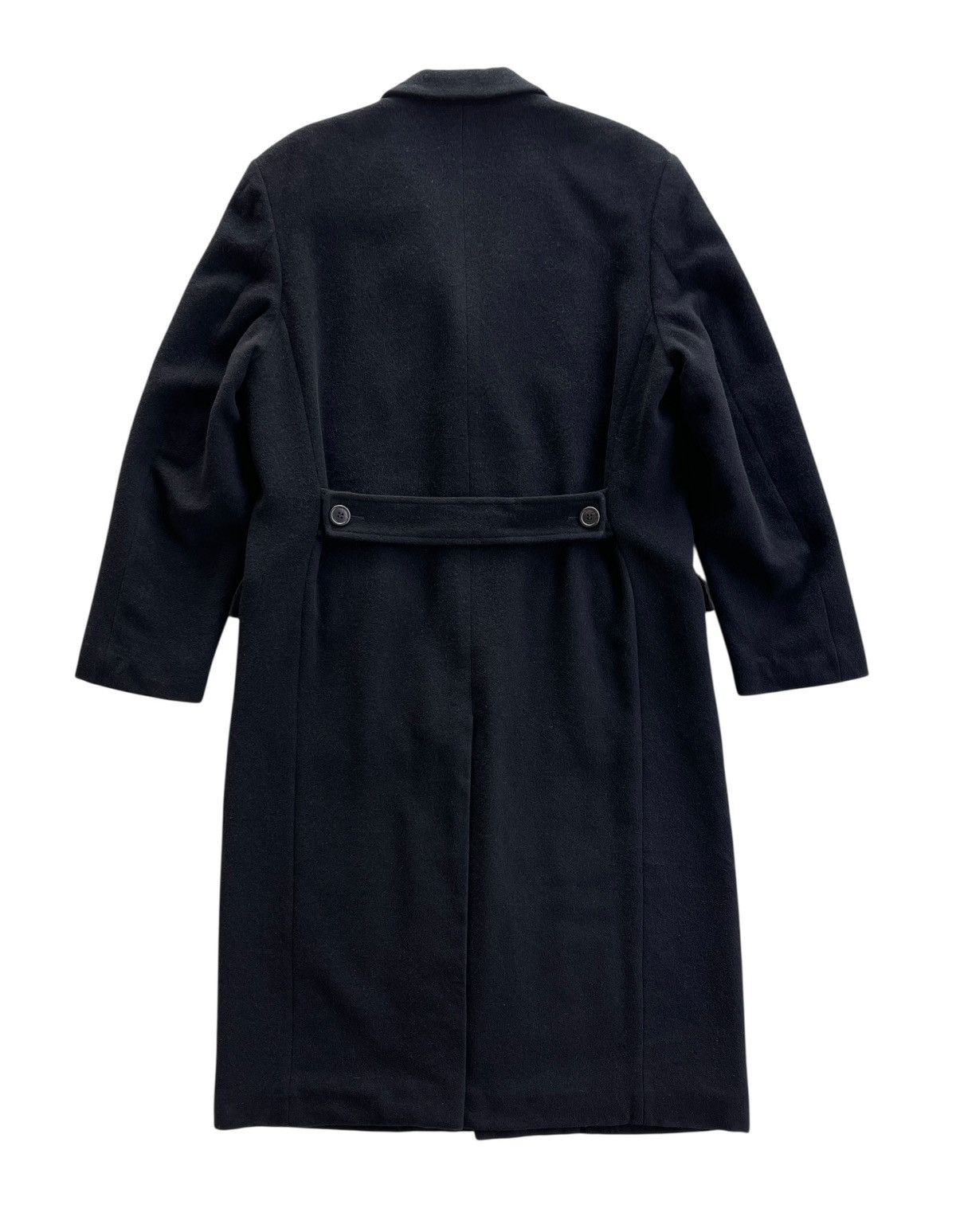 Yohji Yamamoto Yohji Yamamoto Wool Longcoat Black Size US L / EU 52-54 / 3 - 3 Thumbnail