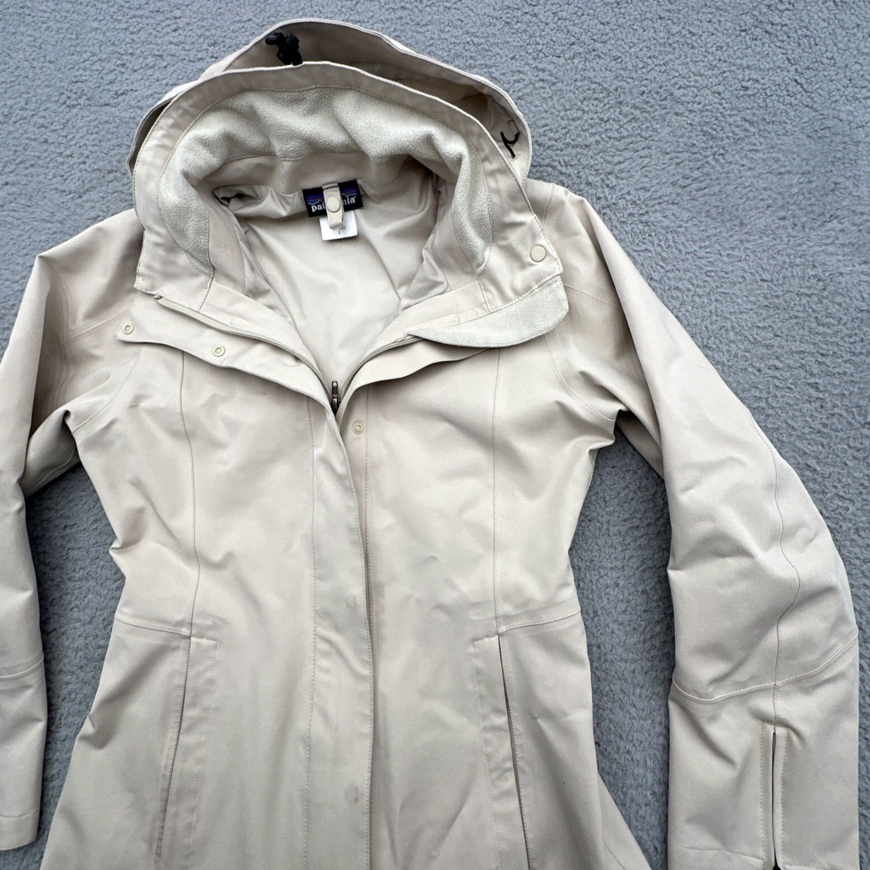 Patagonia VINTAGE Patagonia Women’s Parka Jacket Beige S Hooded Knee Length Outdoor Adventure Gear Size S / US 4 / IT 40 - 3 Thumbnail