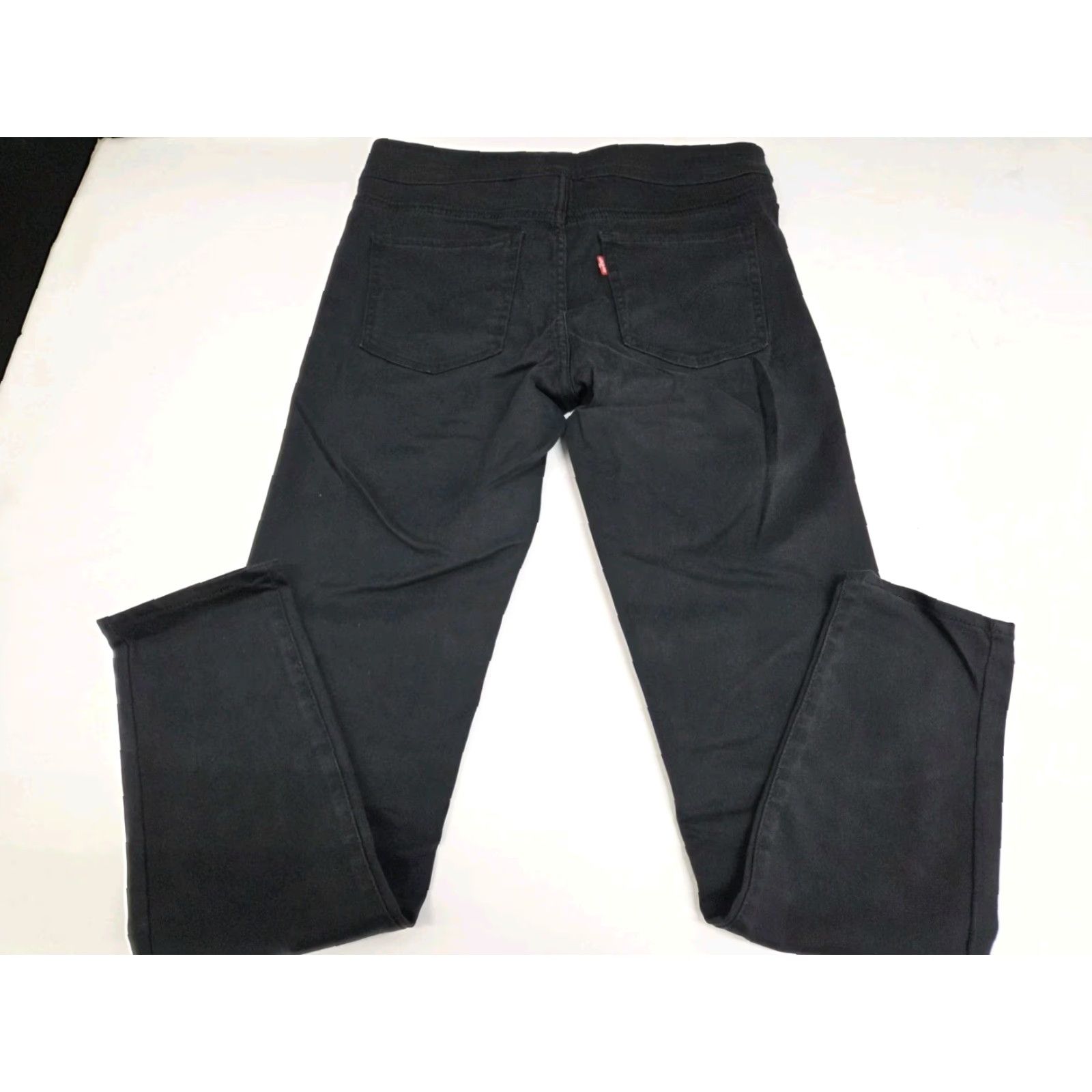 Levi's Levi's New On The Move Womens Skinny Jeans Black 29/28" Denim Zip 511 Slim Pockets Logo Size 29" - 2 Thumbnail