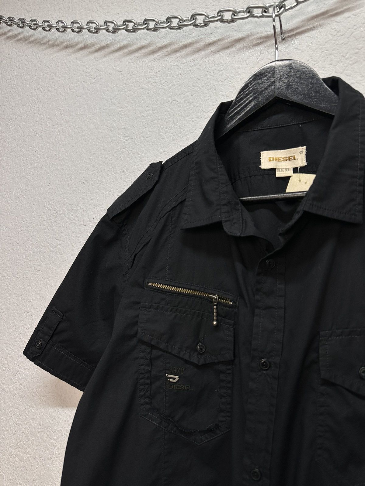 Diesel Vintage Metal Diesel Shirt Black Faded Junya Watanabe Y2K Size US L / EU 52-54 / 3 - 7 Thumbnail