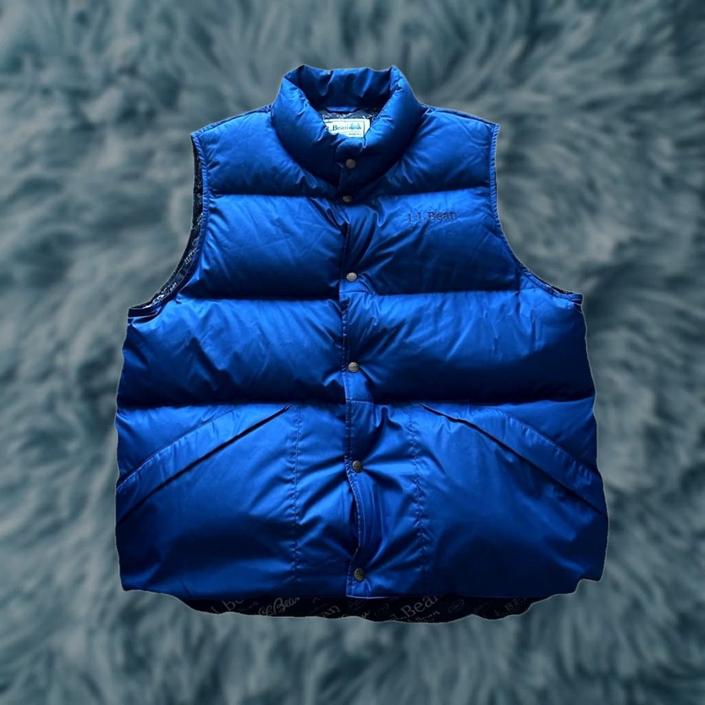 Vintage VINTAGE LL Bean Mountain Classic Down Puffer Vest Blue Mens XL Regular Full Zip Pockets 25.5” Chest 29” Length Rare NWOT Size US XL / EU 56 / 4 - 1 Thumbnail