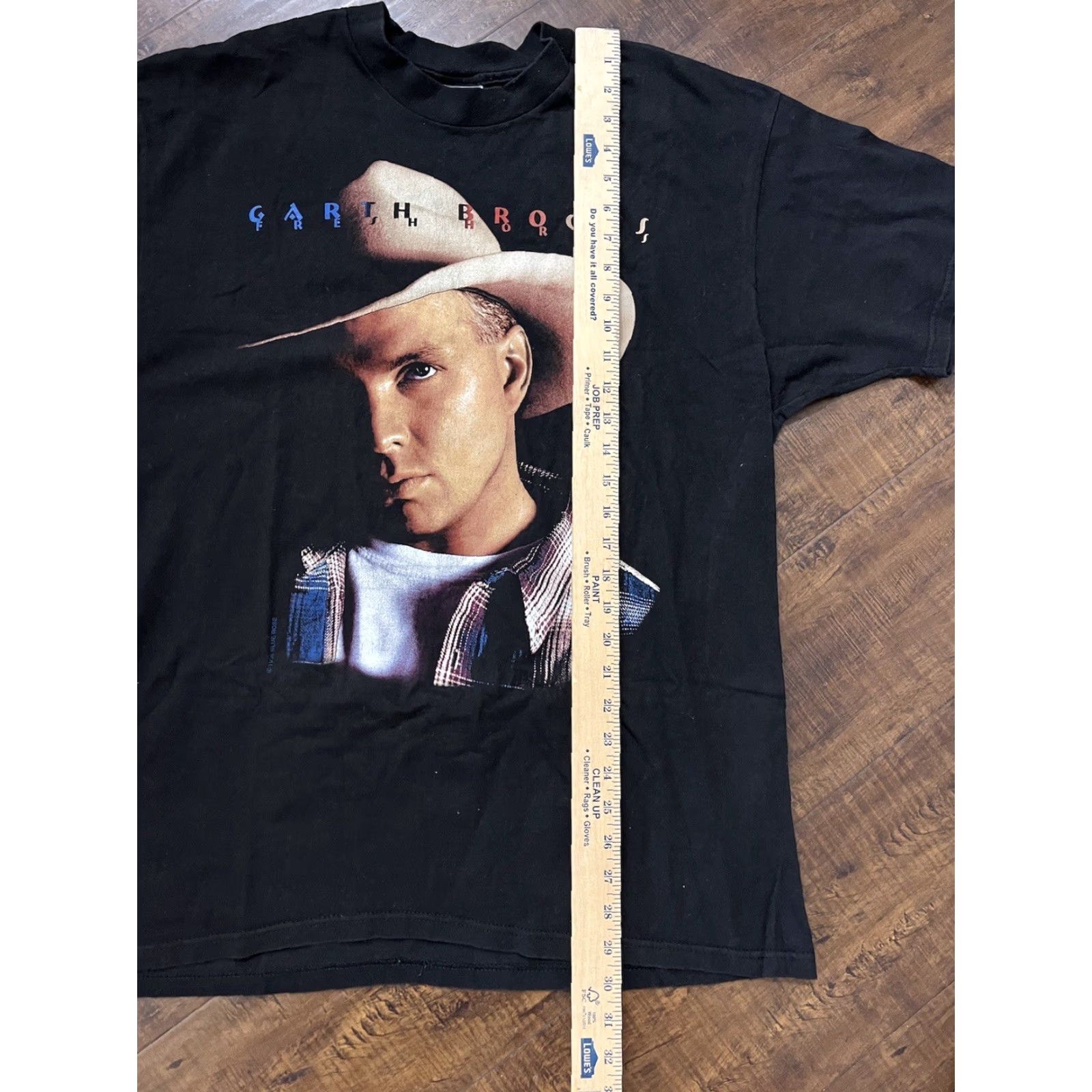 Hanes VINTAGE Garth Brooks Fresh Horses Tour 1996 Mens XL Country T-Shirt Black Big Face Size US XL / EU 56 / 4 - 4 Thumbnail