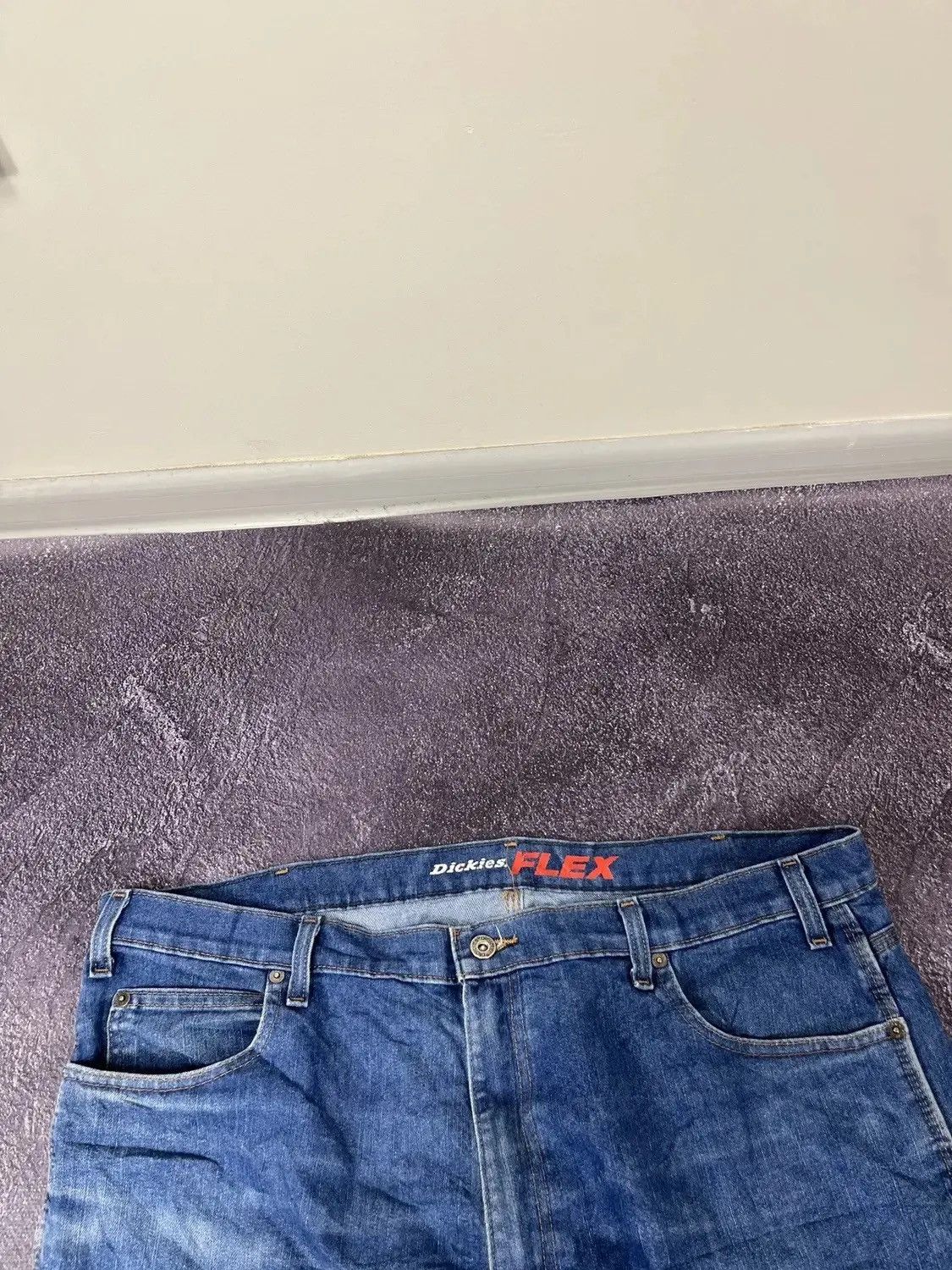 Dickies × Vintage Vintage Dickies USA Faded Blue Denim Hype Baggy Jeans Size US 38 / EU 54 - 7 Thumbnail