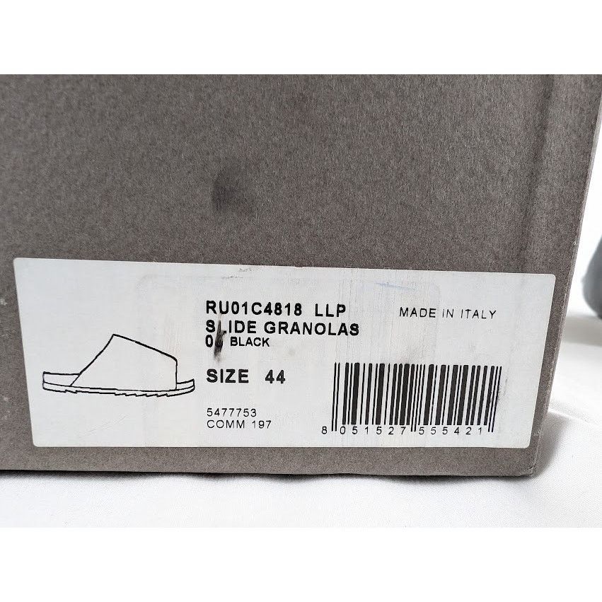 Rick Owens o1rshd1 Slide Granolas in Black Size US 11 / EU 44 - 9 Thumbnail