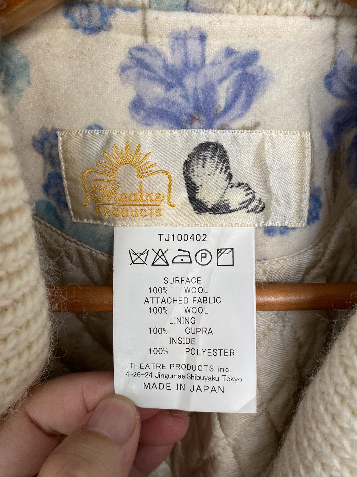 If Six Was Nine × Japanese Brand Vtg Theatre Products japan large shawl colar floral wool Size M / US 6-8 / IT 42-44 - 12 Thumbnail