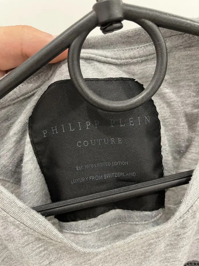 Philipp Plein Philipp Plein X Rocky Balboa Grey Crystal T-shirt Tee Size US L / EU 52-54 / 3 - 3 Thumbnail