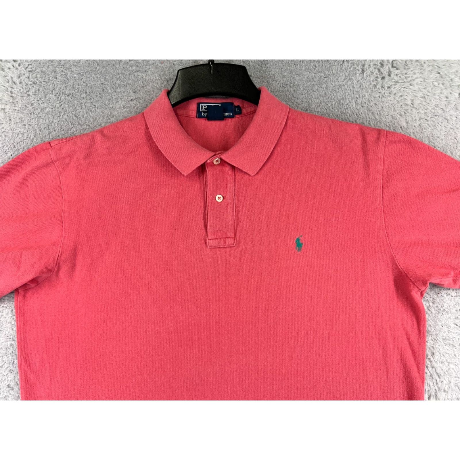 Ralph Lauren VINTAGE Ralph Lauren Polo Shirt Adult L Pink 100% Cotton Short Sleeve USA Size US L / EU 52-54 / 3 - 4 Thumbnail