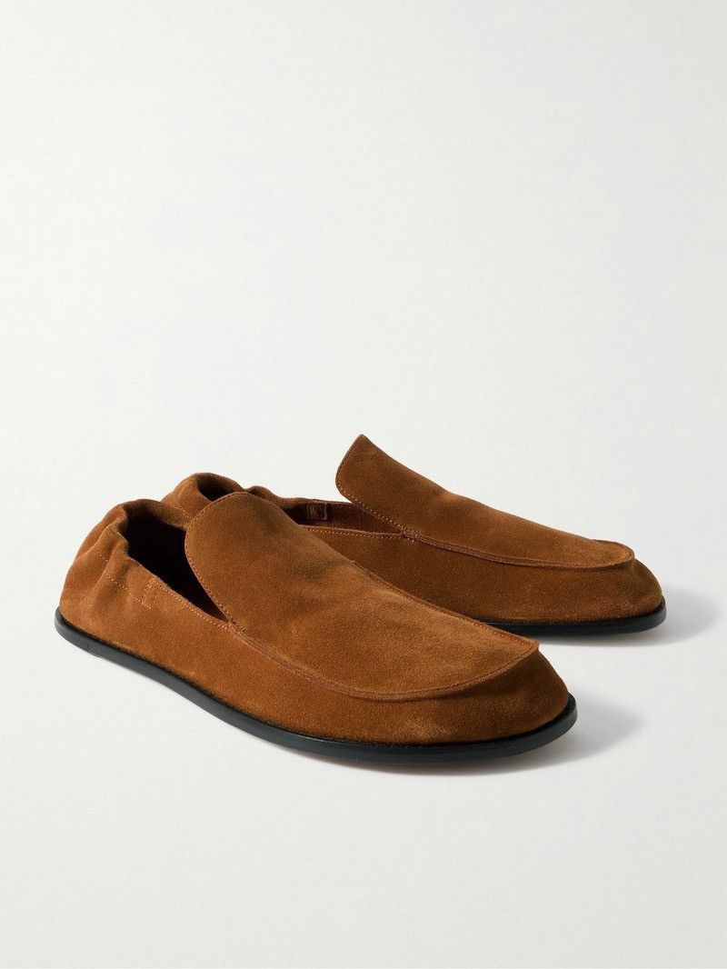 Loewe Flex Suede Loafers - Brown