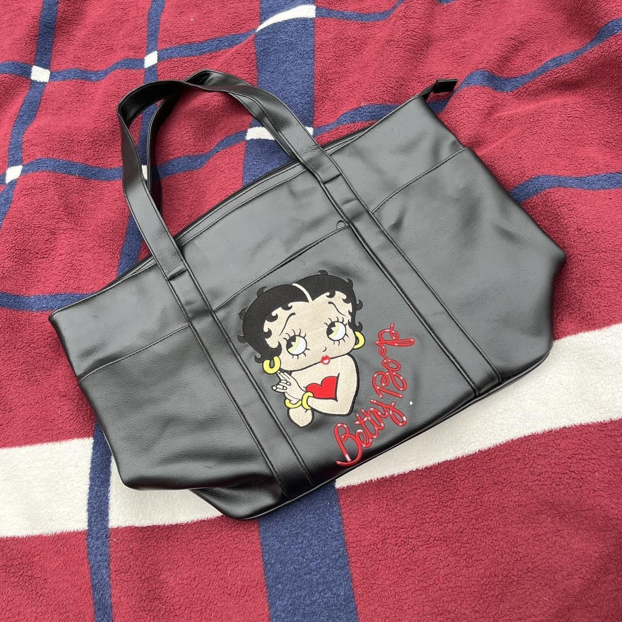 Vintage Betty Boop Vtg 2003 Y2k black faux leather embroidered purse Size ONE SIZE - 1 Thumbnail
