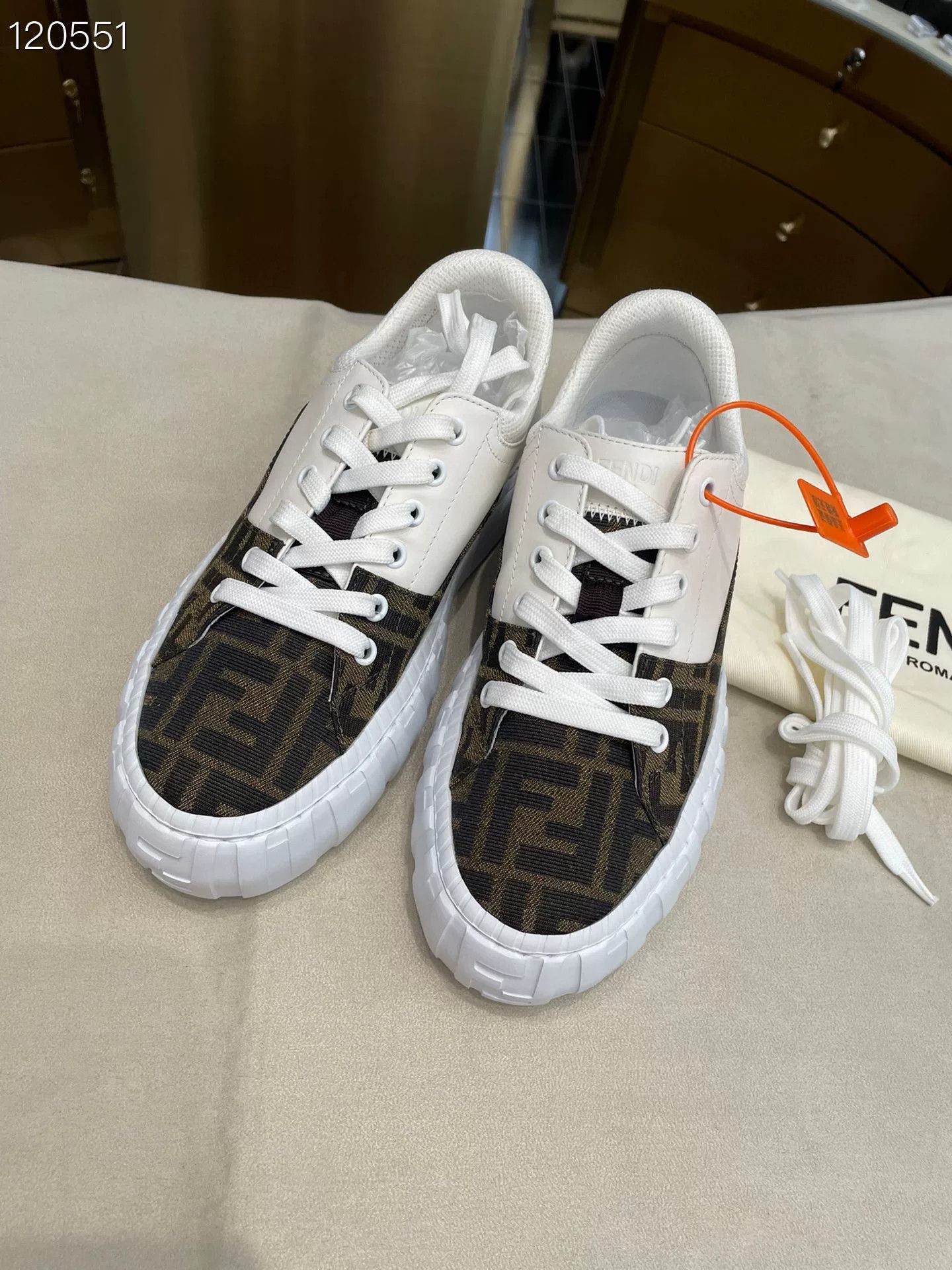 Fendi Fendi Force Series Low-Top Casual Shoes Size US 6 / IT 36 - 1 Thumbnail