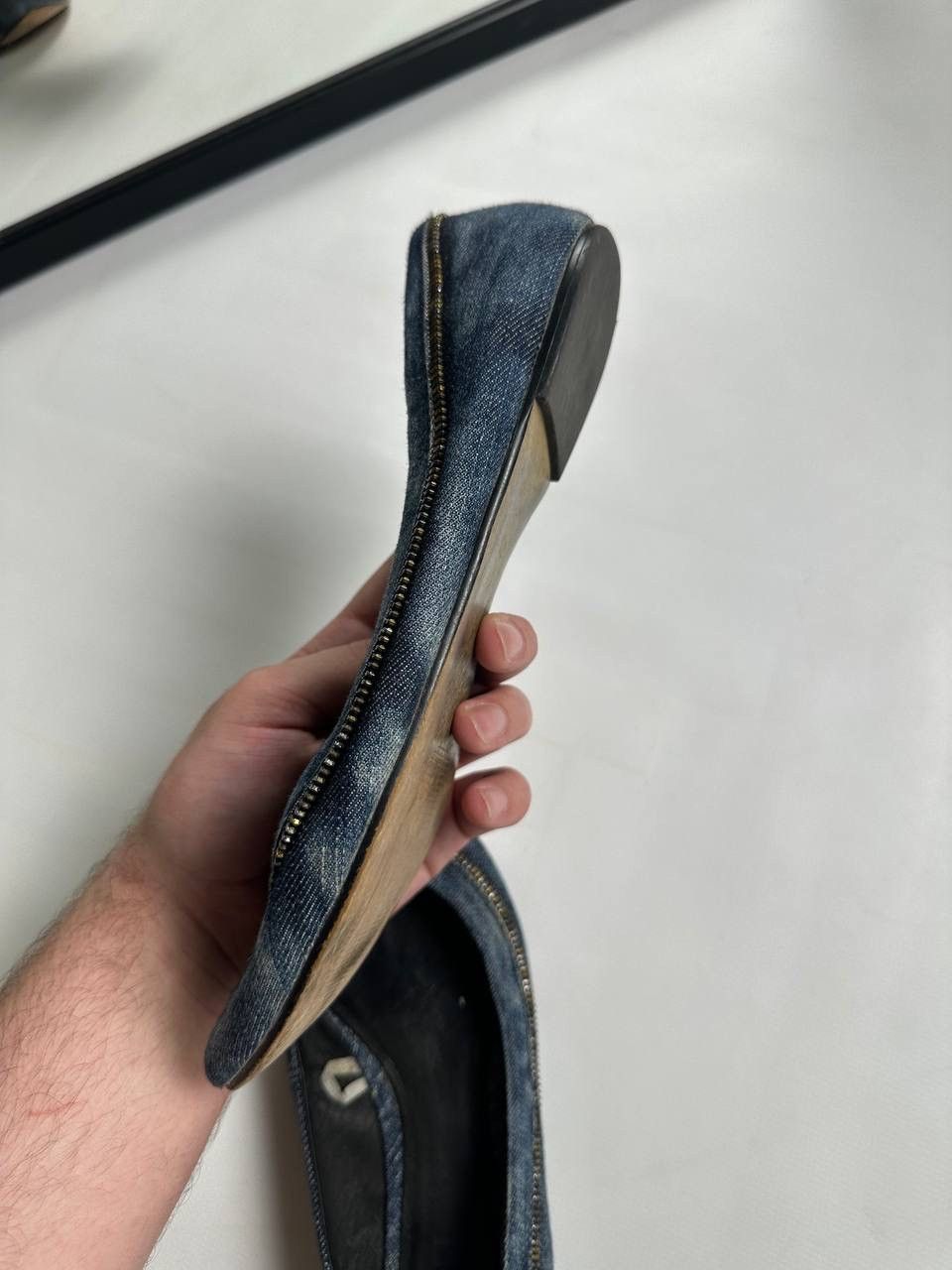 Diesel Vintage Diesel AvantGarde Denim Ballet Flats Size US 8 / IT 38 - 9 Thumbnail