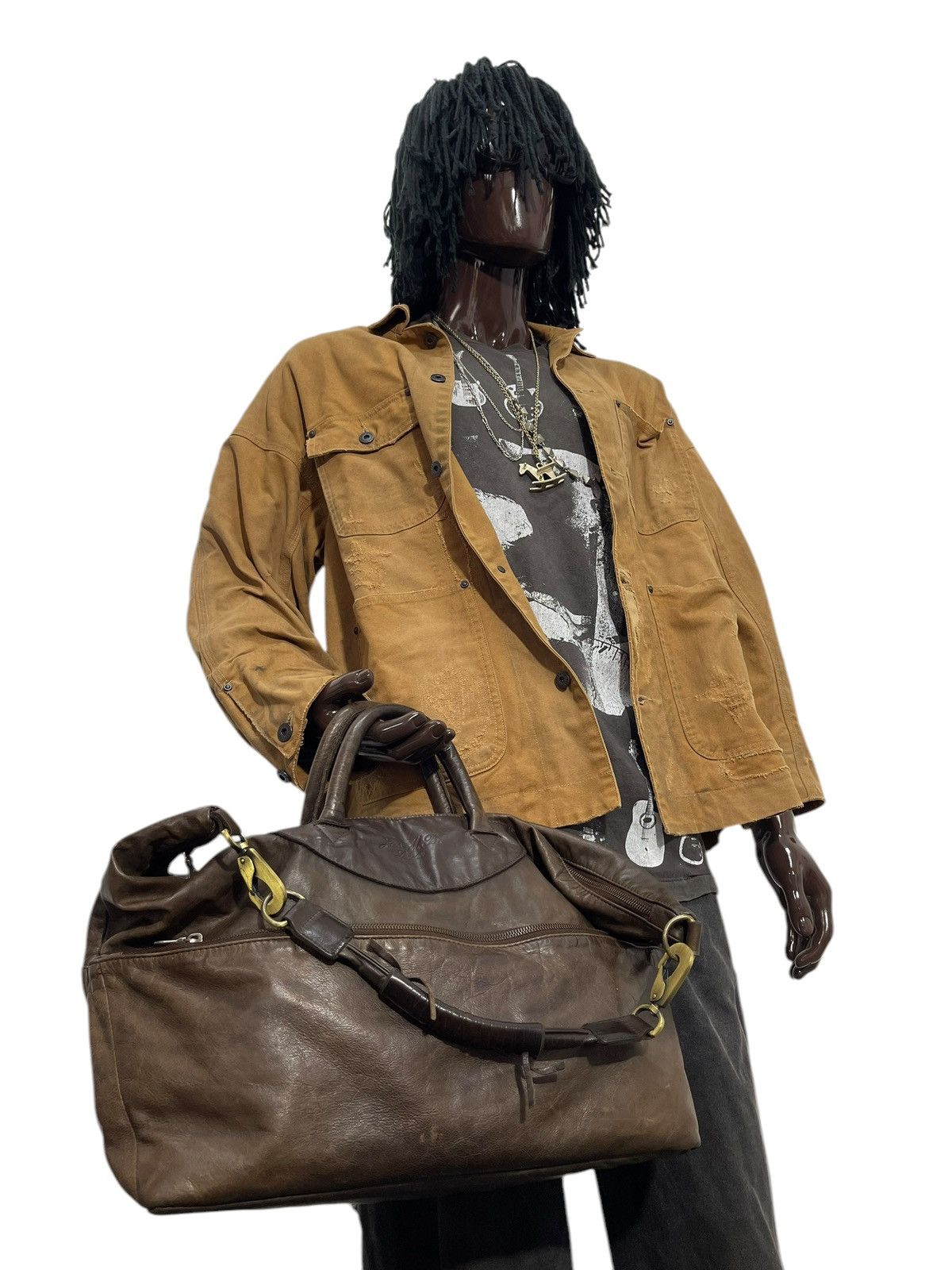 Jas MB Full Leather Jas MB Handmade England Tote Shoulder Bag 1🟩3 Size ONE SIZE - 4 Thumbnail