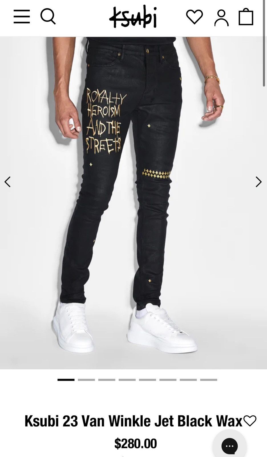 Ksubi Ksubi 23 Van Winkle Jet Black Wax Size US 32 / EU 48 - 13 Thumbnail