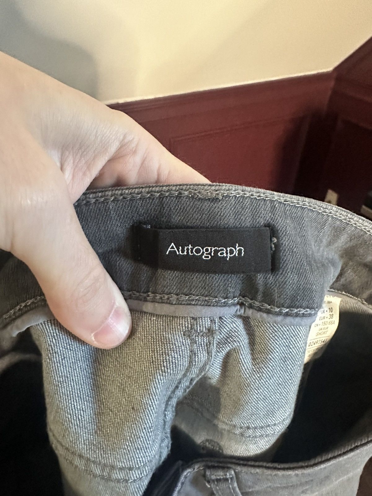 Marks & Spencer Autograph M&S designer gray slim denim jeans Size 28" / US 6 / IT 42 - 9 Thumbnail
