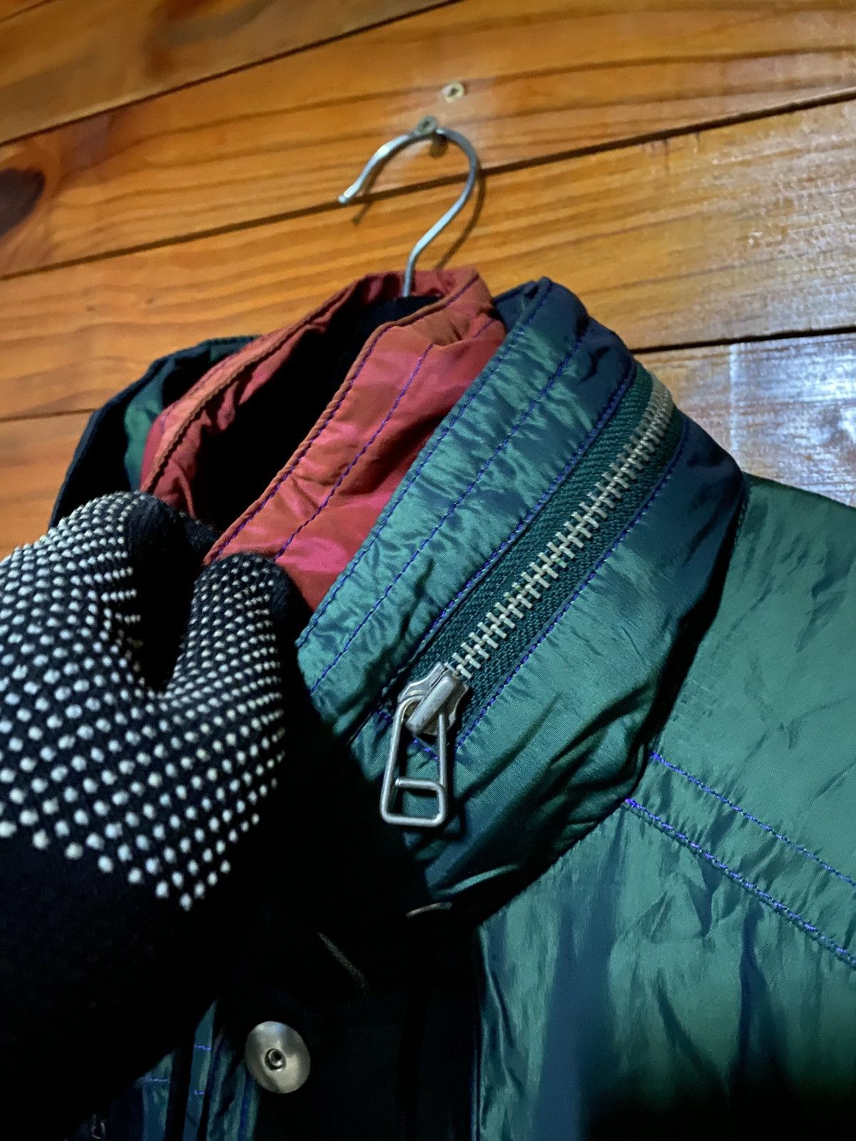 Vintage Vintage STEP/CROSS Quilted Puffer Jacket Green Japanese Size US M / EU 48-50 / 2 - 13 Thumbnail