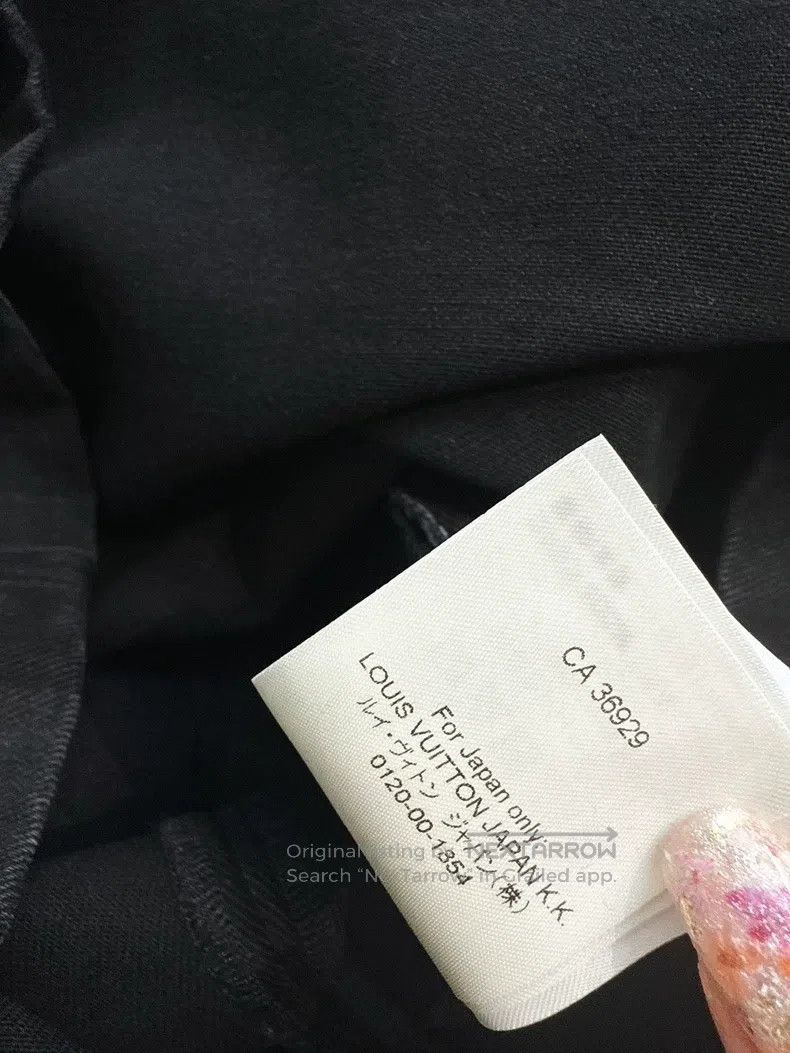 Louis Vuitton Louis Vuitton Black and grey checkered denim skirt Size 35" - 7 Thumbnail