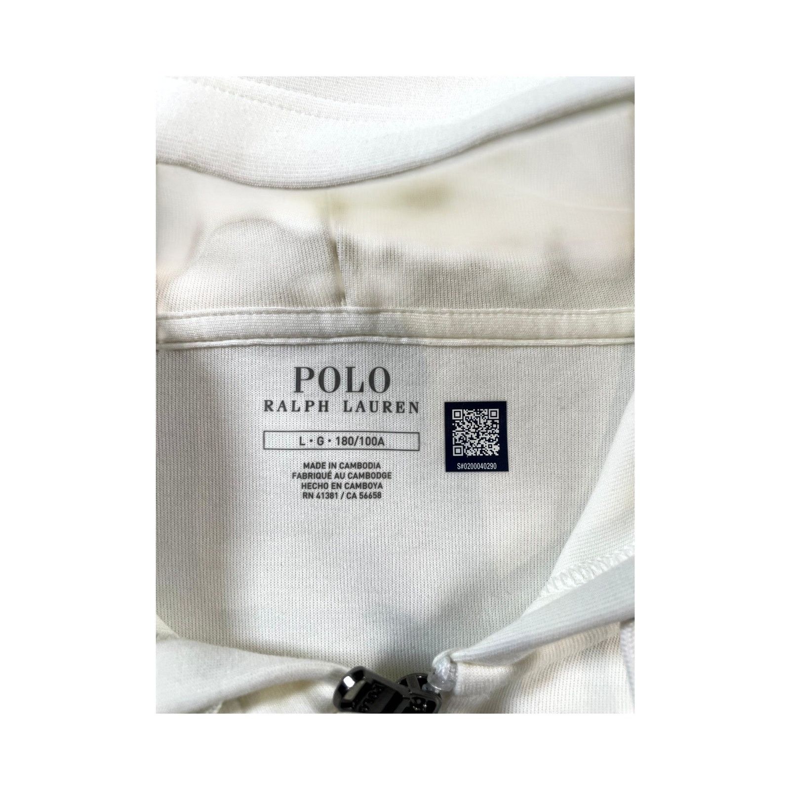 Polo Ralph Lauren Polo Zip Up Cream & Black Hoodie Size US L / EU 52-54 / 3 - 11 Thumbnail