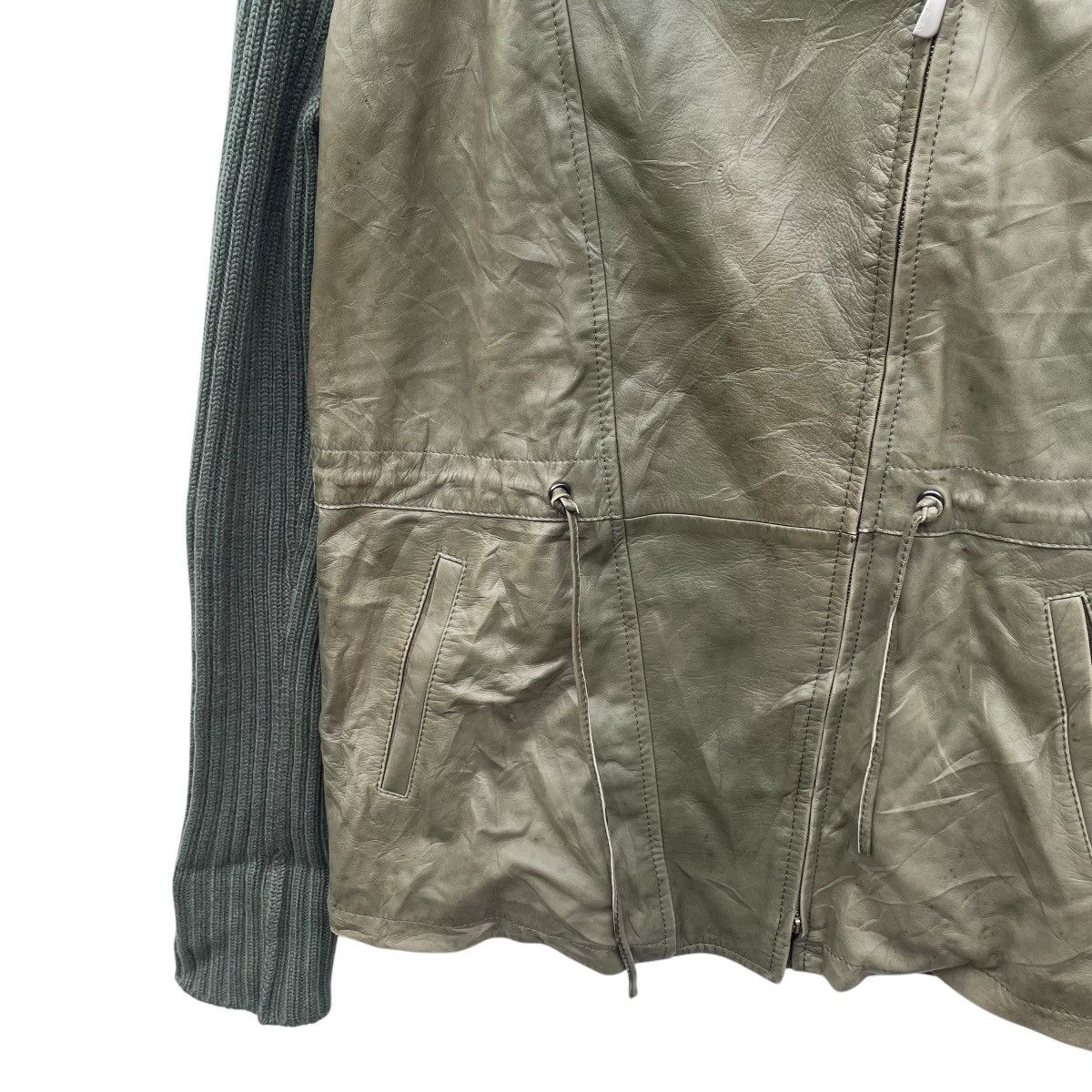 Genuine Leather × Malo Italian Designer Malo Leather Jacket Size M / US 6-8 / IT 42-44 - 3 Thumbnail