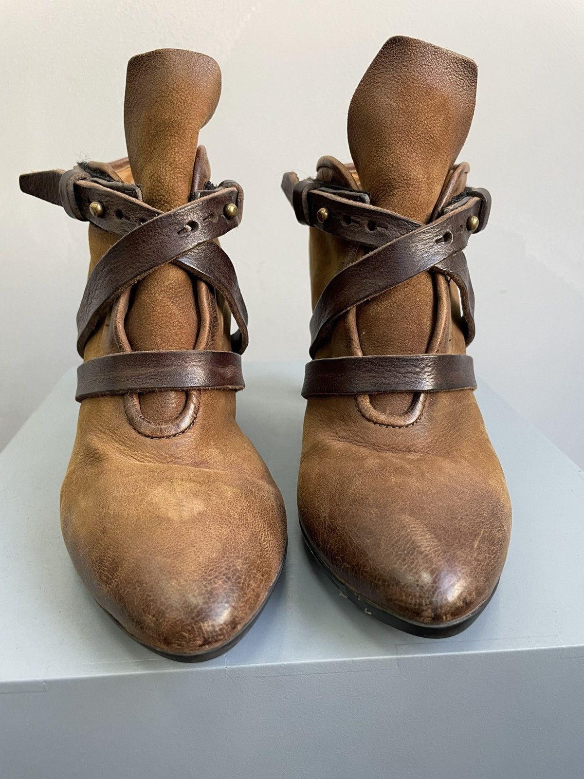 A.S.98 × Leather × Vintage Vintage AS 98 Leather Boots Airstep Brown Archival Punk Size US 8 / IT 38 - 2 Thumbnail