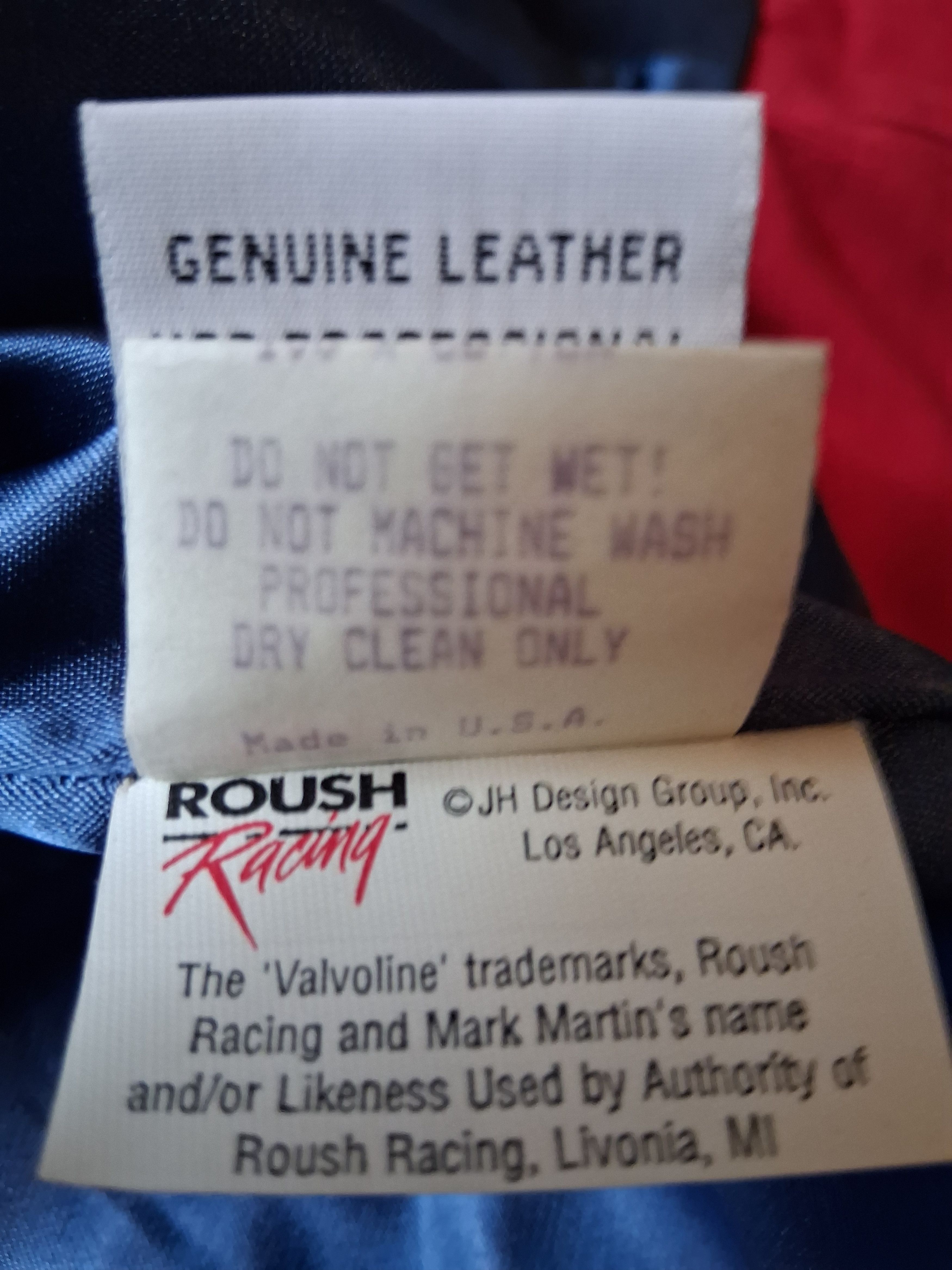 JH Design 1990s Mark Martin Jacket Valvoline Racing JH Designs NWT Size US XL / EU 56 / 4 - 8 Thumbnail