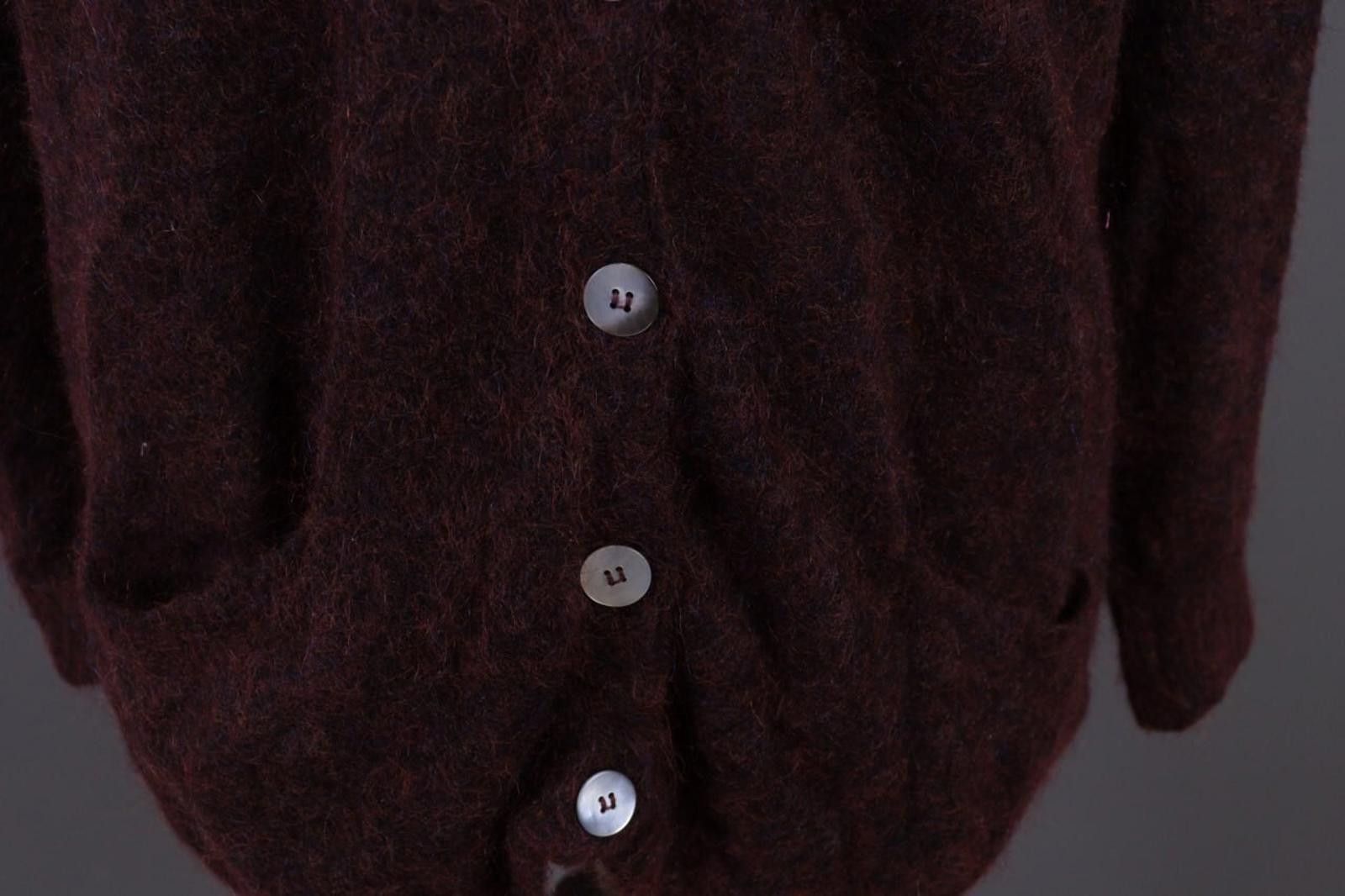 Bellerose Bellerosa Brown Wool Knit Cardigan Sweater Size 2 / M Size XS / US 0-2 / IT 36-38 - 5 Thumbnail