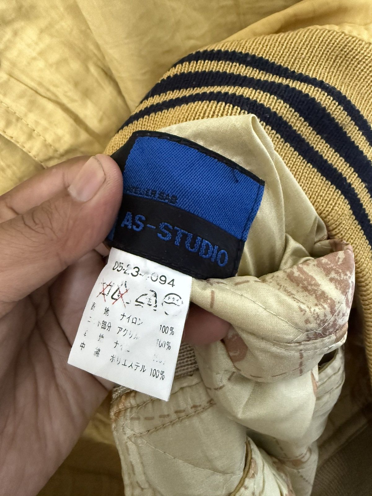 Japanese Brand AS-STUDIO 05 REVERSIBLE BOMBER JACKET MILITARY DESIGN RARE Size US M / EU 48-50 / 2 - 9 Thumbnail