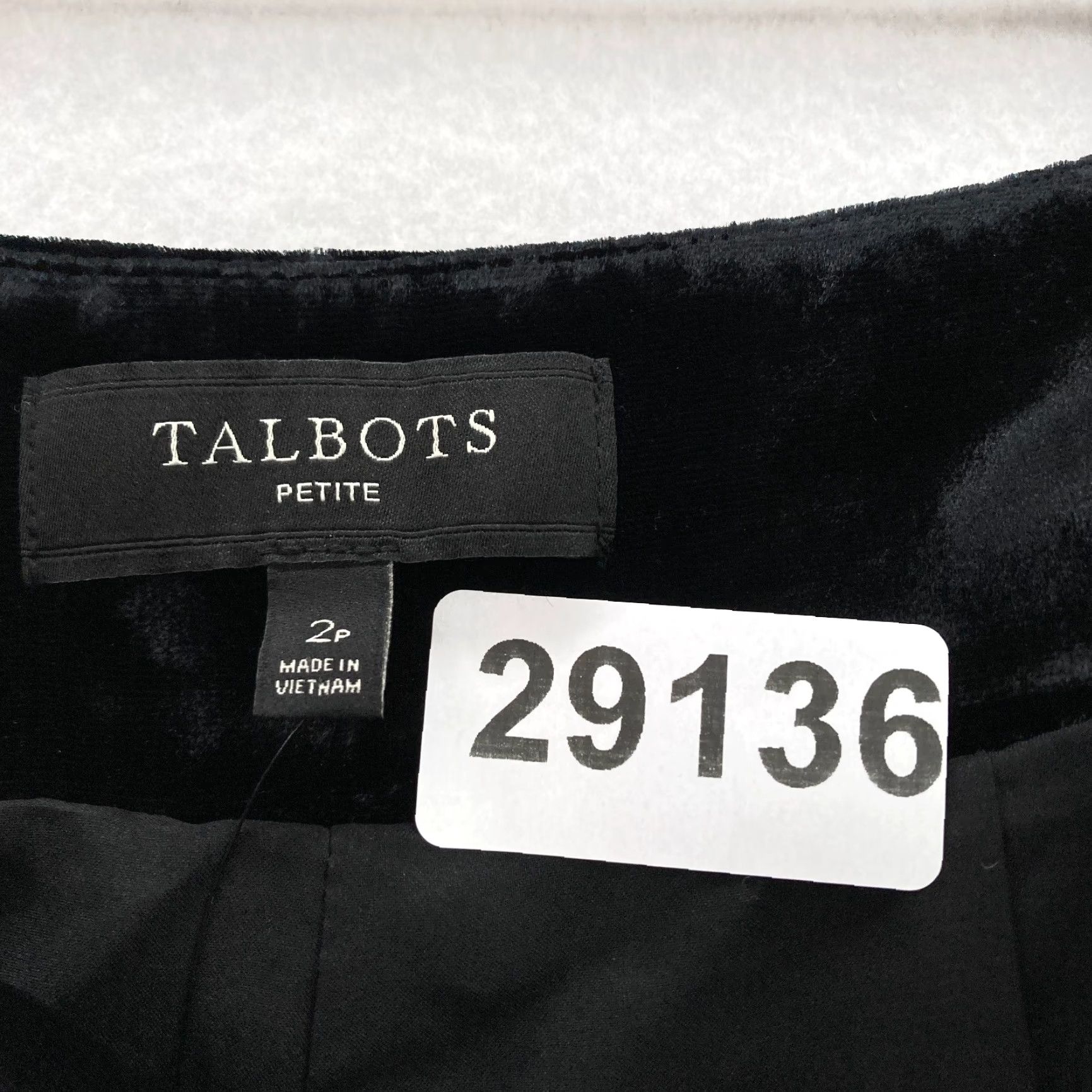 Talbots Talbots Velvet Velour Relaxed Pants Women 2P Petite Side Zip Mid Rise Casual Size 26" / US 2 / IT 38 - 3 Thumbnail