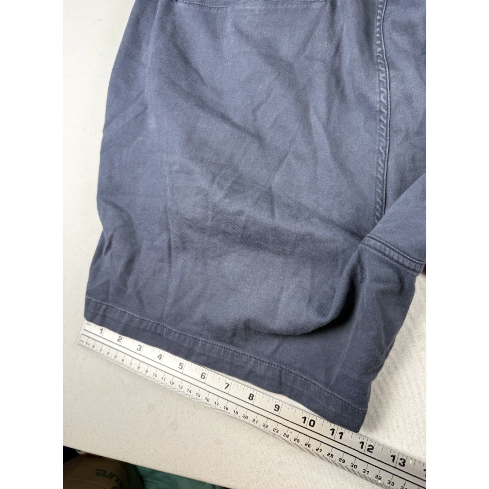Faherty Faherty Shorts Mens XL Blue Chino Stretch Casual Regular Zip Pockets Logo Button Size US 36 / EU 52 - 6 Thumbnail