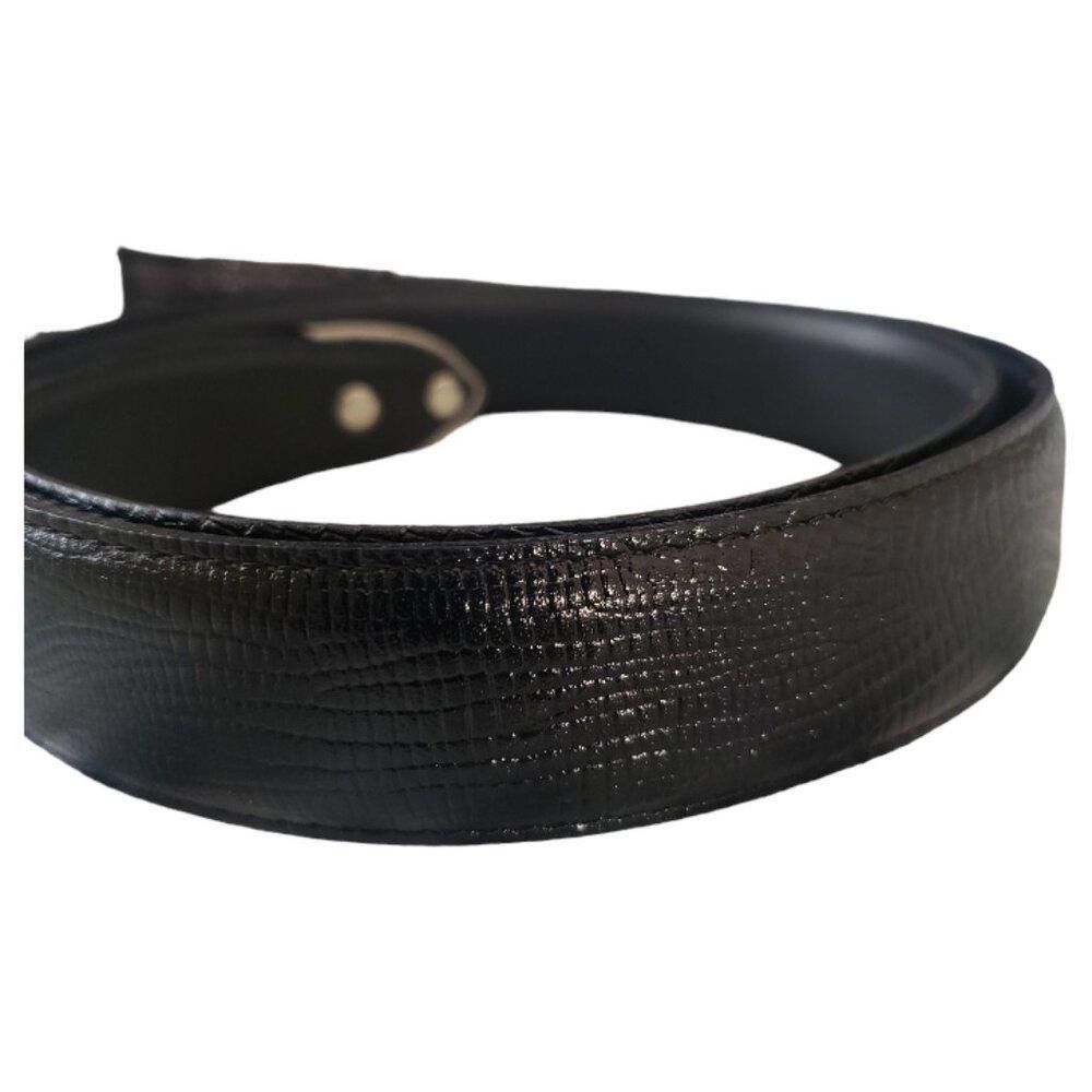 Designer Kenneth Cole Vintage Black & silver Tone Ladies Belt Size ONE SIZE - 3 Thumbnail