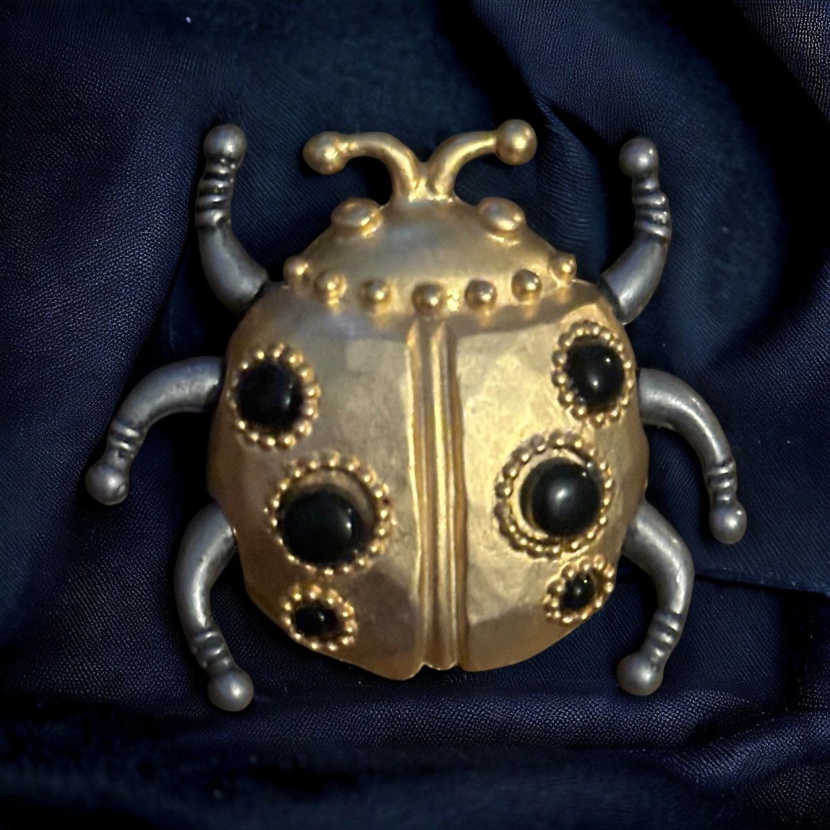 Vintage Vintage Jonette Jewelry two tone ladybug beetle brooch Size ONE SIZE - 1 Thumbnail