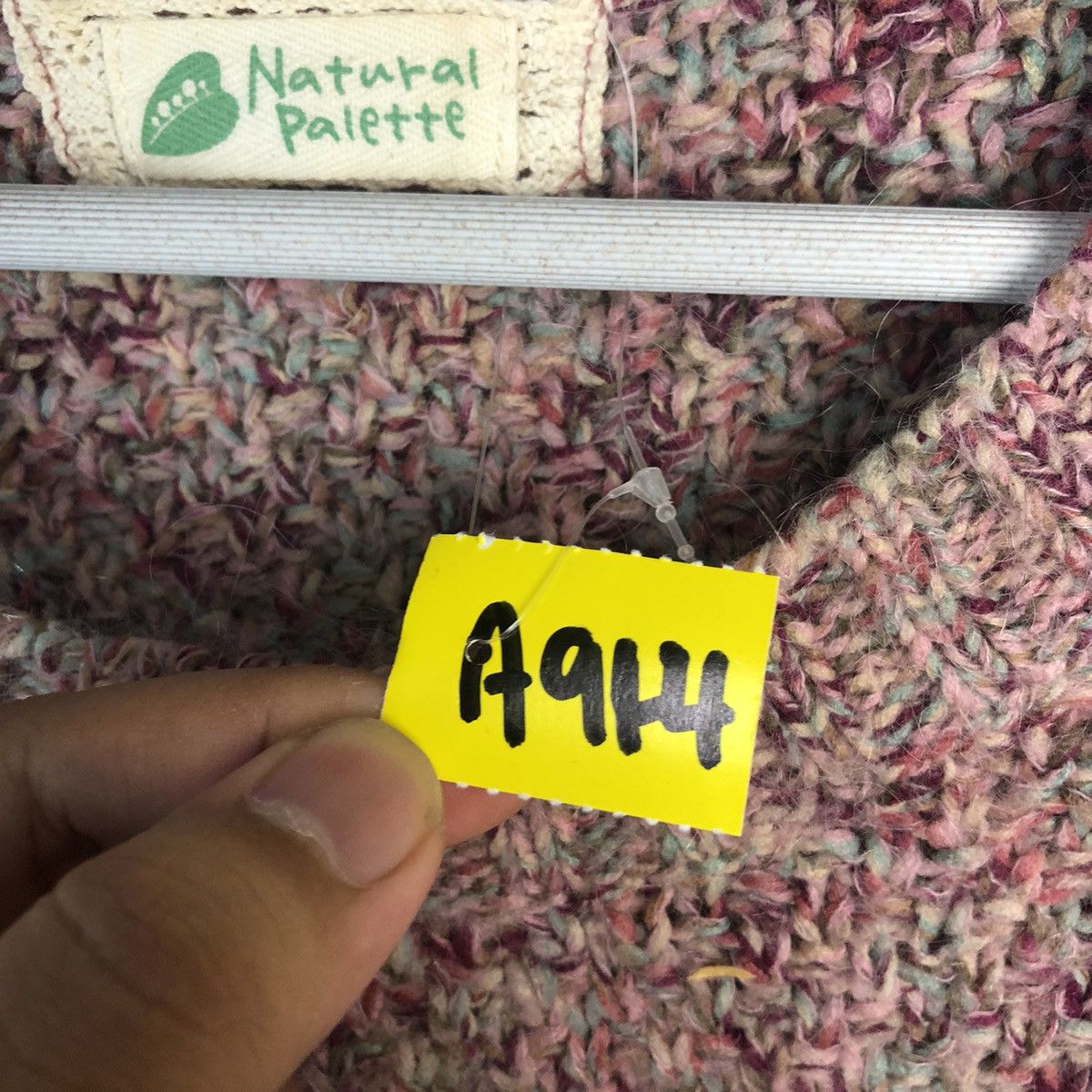 Homespun Knitwear × Japanese Brand × Vintage Natural Palette Pink Knitwear #A914 Size M / US 6-8 / IT 42-44 - 10 Thumbnail