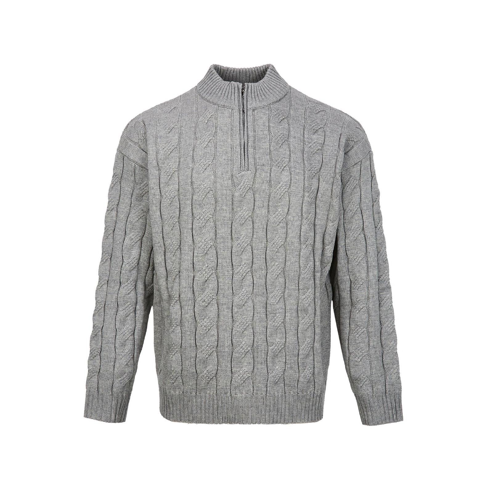Vintage Cable Knit Half-Zip Sweater, Casual Knitwear Size US M / EU 48-50 / 2 - 4 Thumbnail