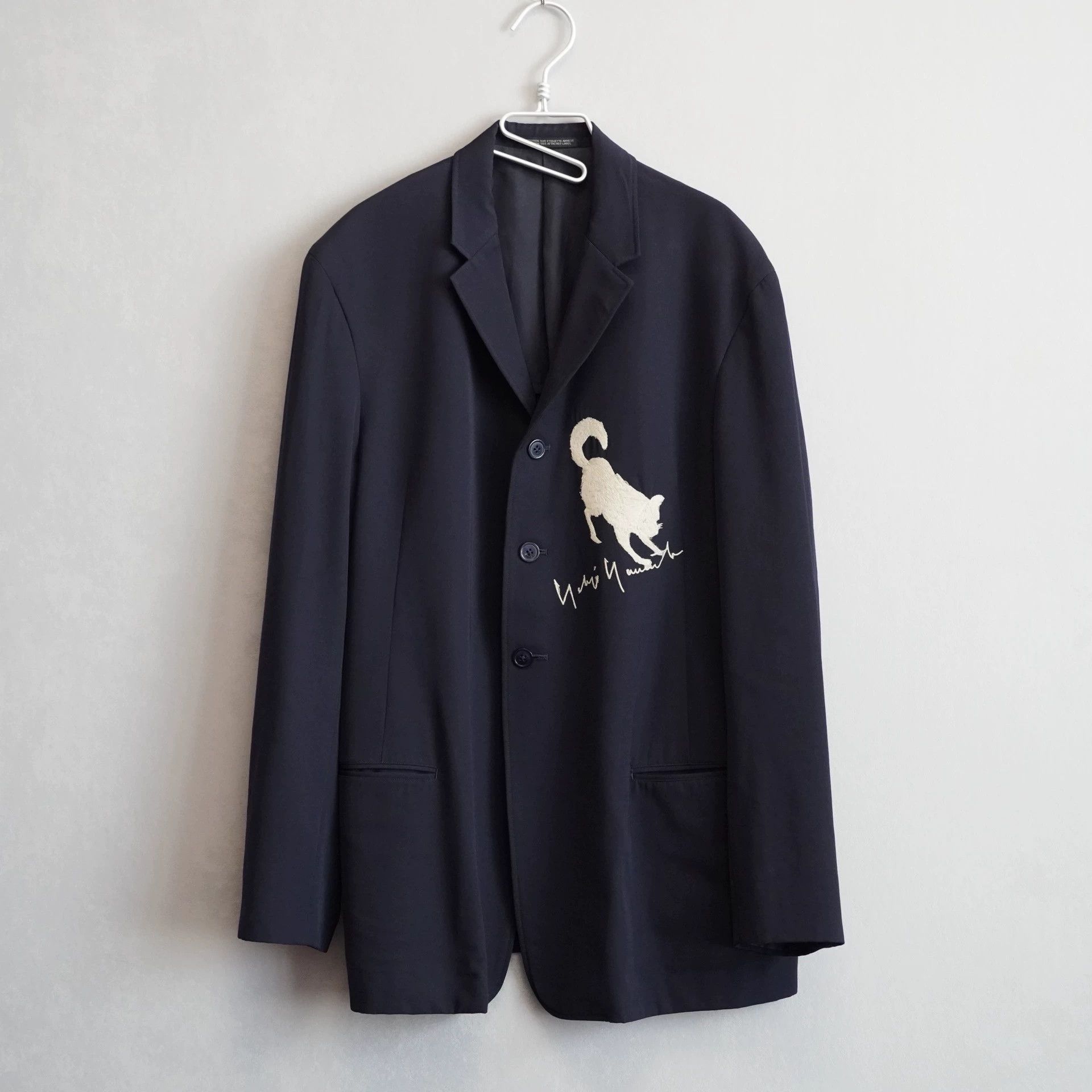 Yohji Yamamoto Yohji Yamamoto 90SS Rin-chan Embroidered Jacket Size US M / EU 48-50 / 2 - 1 Thumbnail