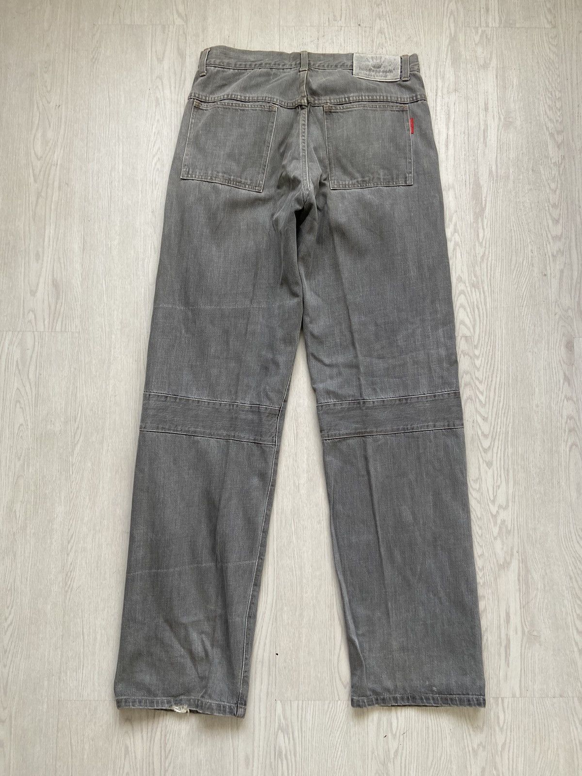 Hiroshi Fujiwara × Japanese Brand Vintage 1990’s Bootlegboot Double Knee Baggy Pants Size US 34 / EU 50 - 2 Thumbnail
