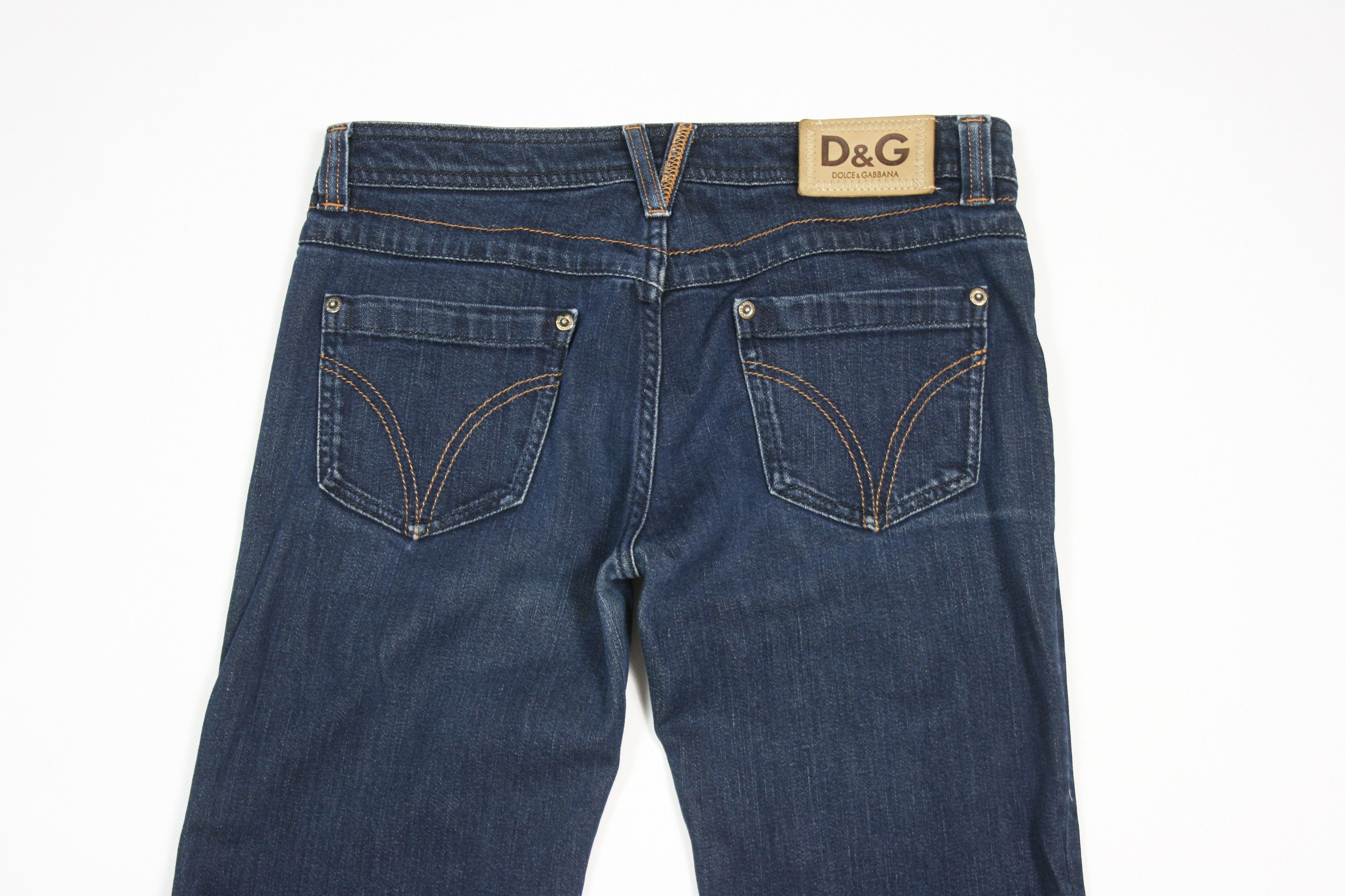 Dolce & Gabbana 00S Lovely Y2K Straight Jeans Vintage Size 27" / US 4 / IT 40 - 5 Thumbnail