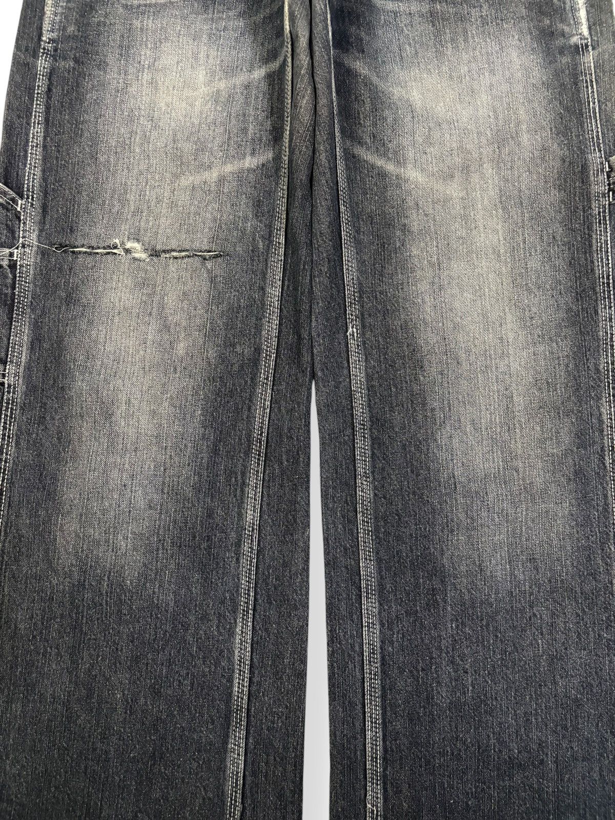 Japanese Brand Y2K Free Gate United Work Buckle Back Baggy Carpenter Jeans Size US 32 / EU 48 - 4 Thumbnail