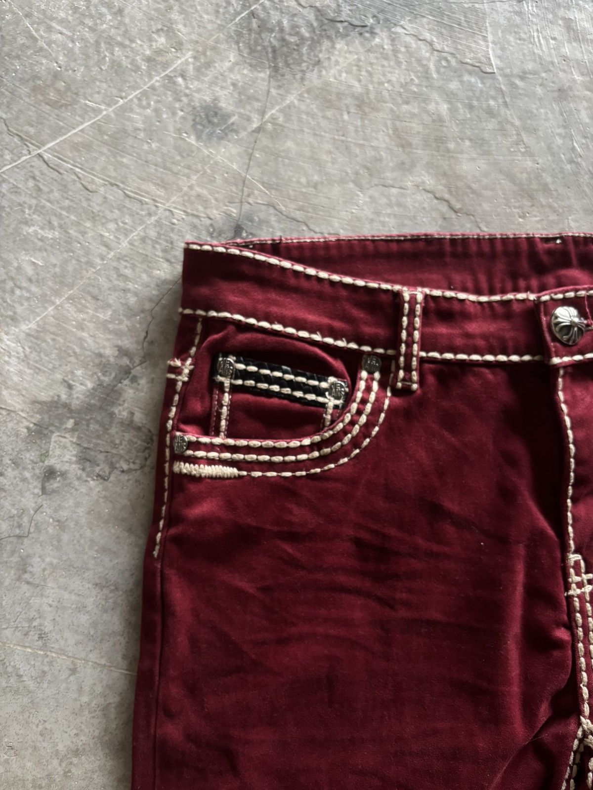 Japanese Brand PHANTOM DENIM chrome hearts inspired style cross punk goth Size US 34 / EU 50 - 8 Thumbnail