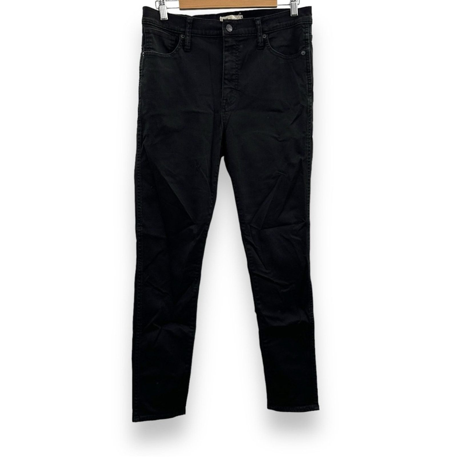 Madewell Madewell 10" High-Rise Skinny Jeans in Black Carbondale 31 Size 31" - 3 Thumbnail