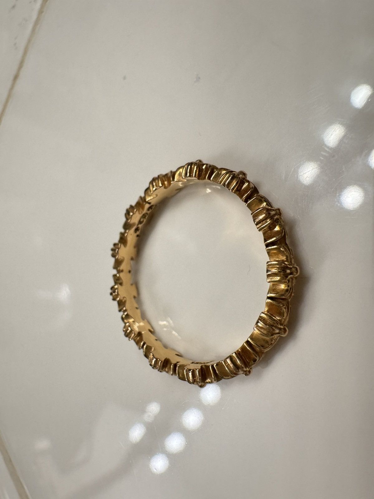 Chrome Hearts Chrome Hearts Tiny E Ring 22K Gold Band Size 9 Size ONE SIZE - 14 Thumbnail