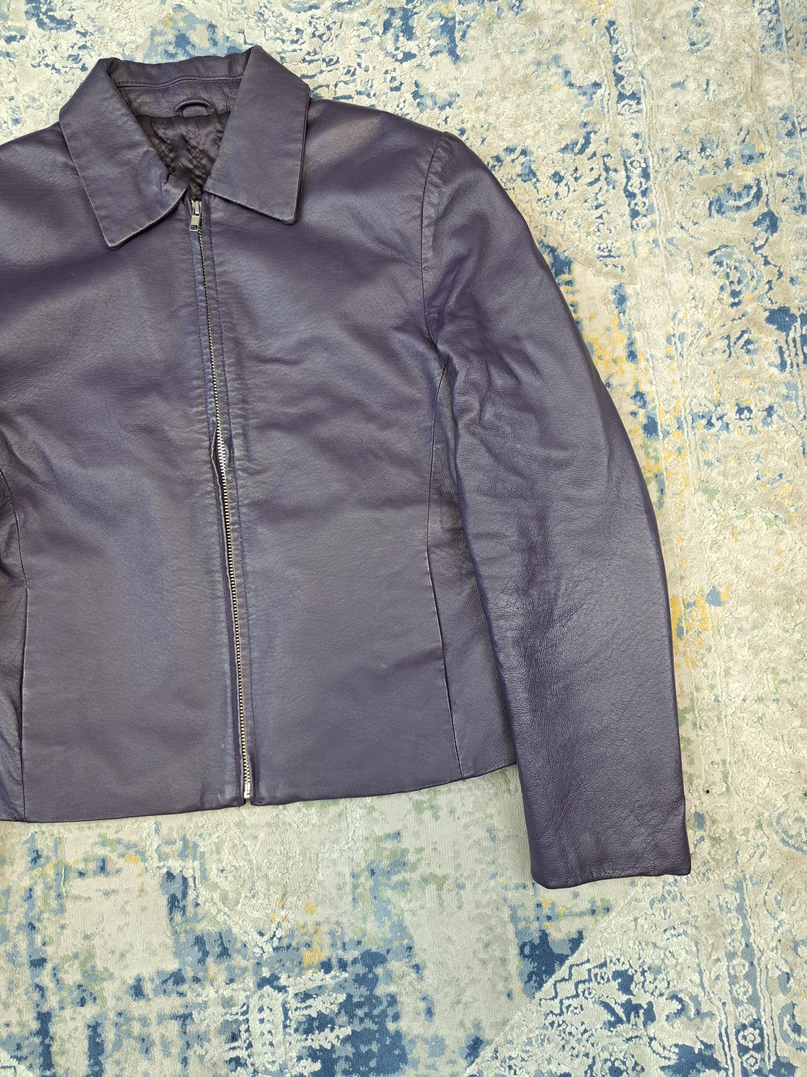 Genuine Leather Leather Jacket Like U-Boat Avant Garde Archive Cropped Size L / US 10 / IT 46 - 5 Thumbnail