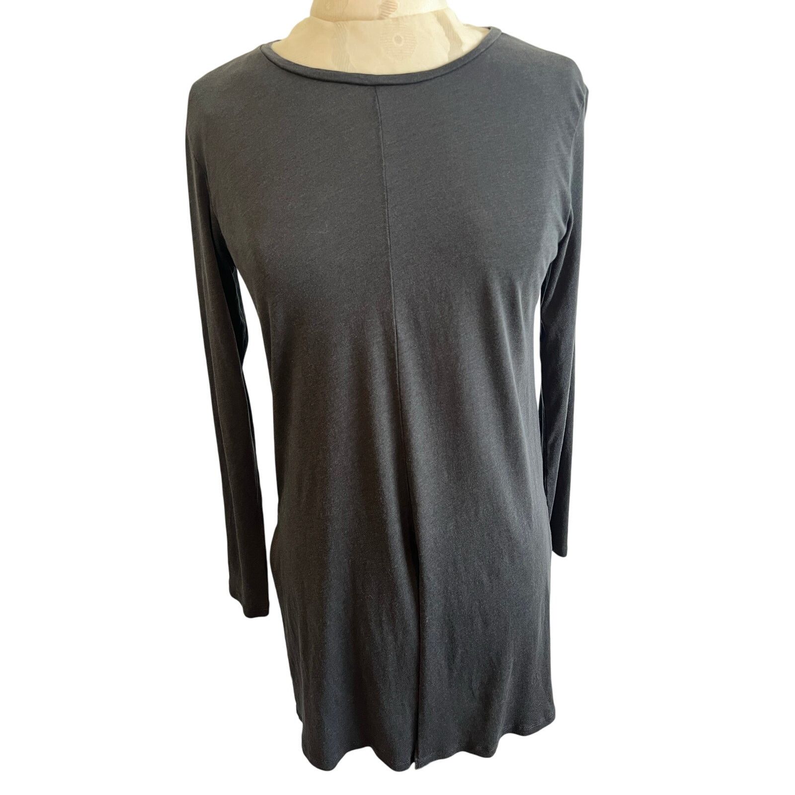 Zara Zara Women’s Long Sleeve Basic Gray Tunic Medium Size M / US 6-8 / IT 42-44 - 1 Thumbnail