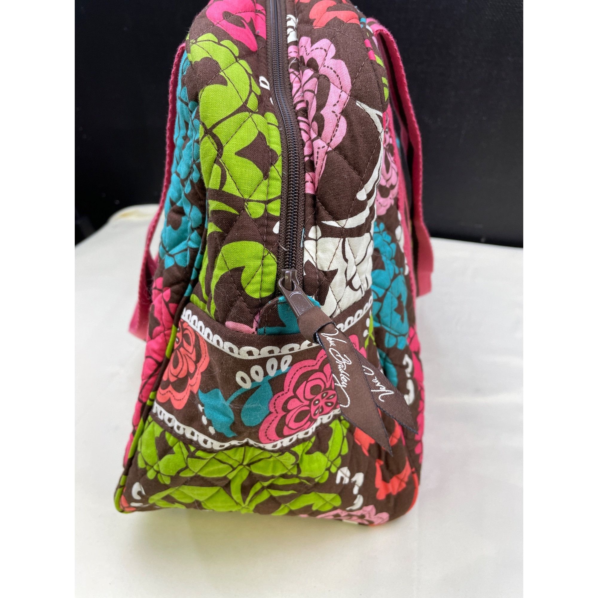 Vera Bradley Vera Bradley Lola Floral Retired Women's Tote Bag Pink Multi Size ONE SIZE - 4 Thumbnail