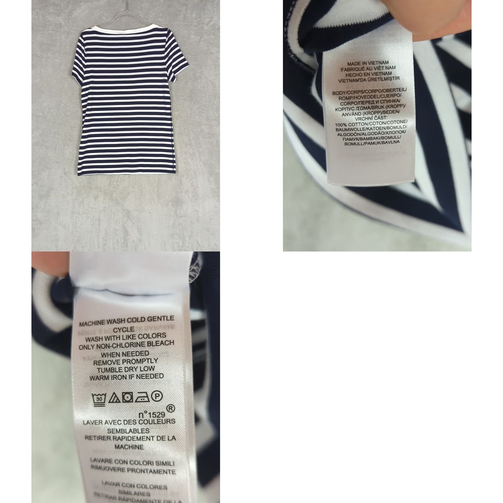 Ralph Lauren Lauren Ralph Lauren T-Shirt Beach Nautical Striped Blue White Ladies Large Adult Size S / US 4 / IT 40 - 8 Thumbnail