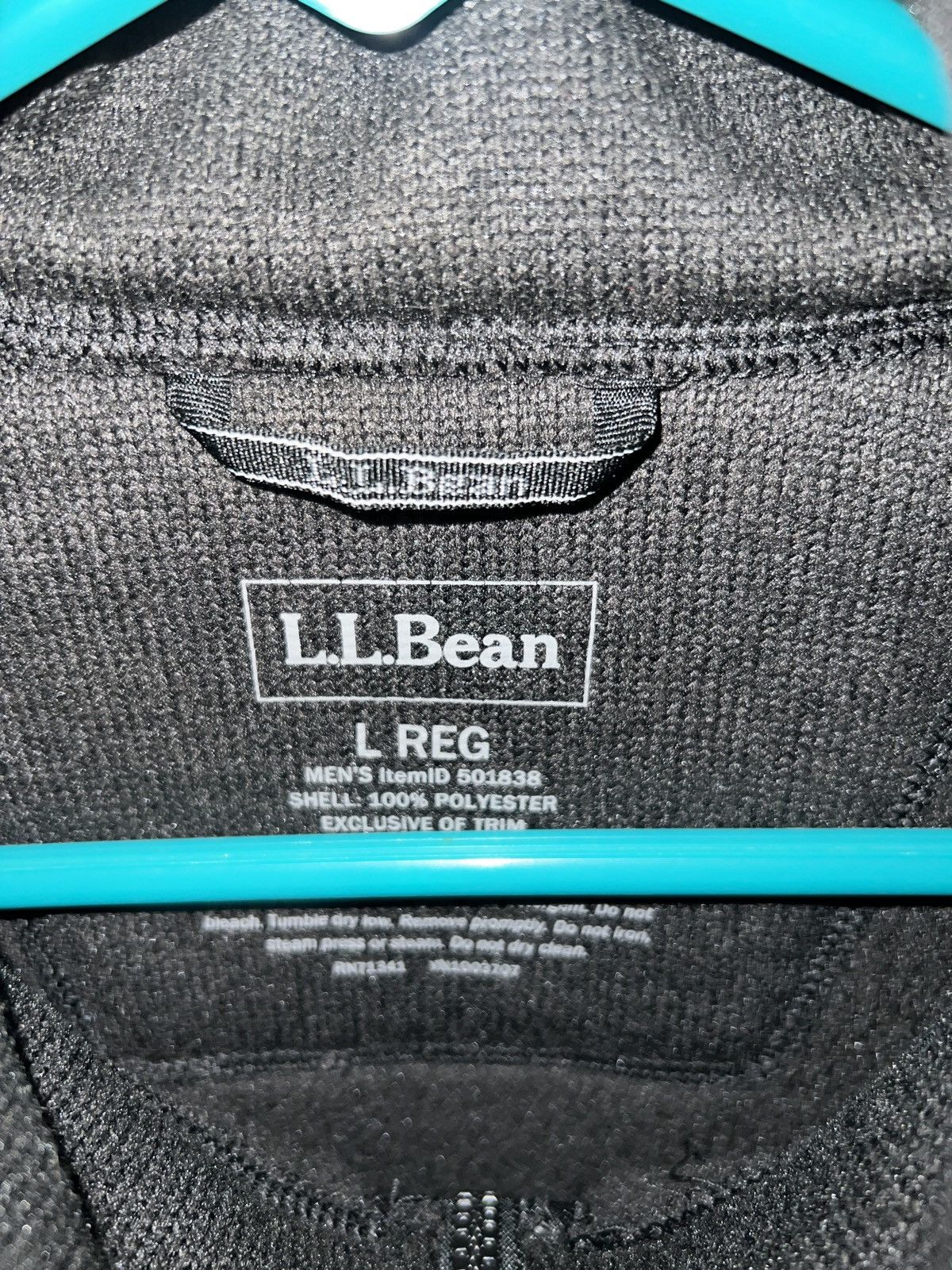 L.L. Bean × Vintage Black LL BEAN Fleece Zip Up Size US L / EU 52-54 / 3 - 3 Thumbnail