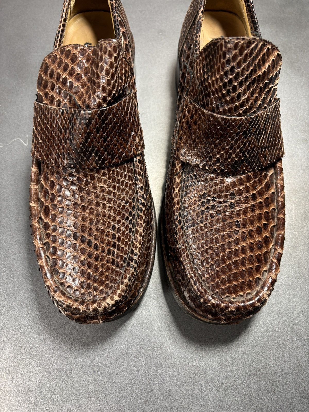 Vintage Vintage Snakeskin Loafers willbe Patrick Cox Italy Penny 90s Size US 8.5 / EU 41-42 - 8 Thumbnail