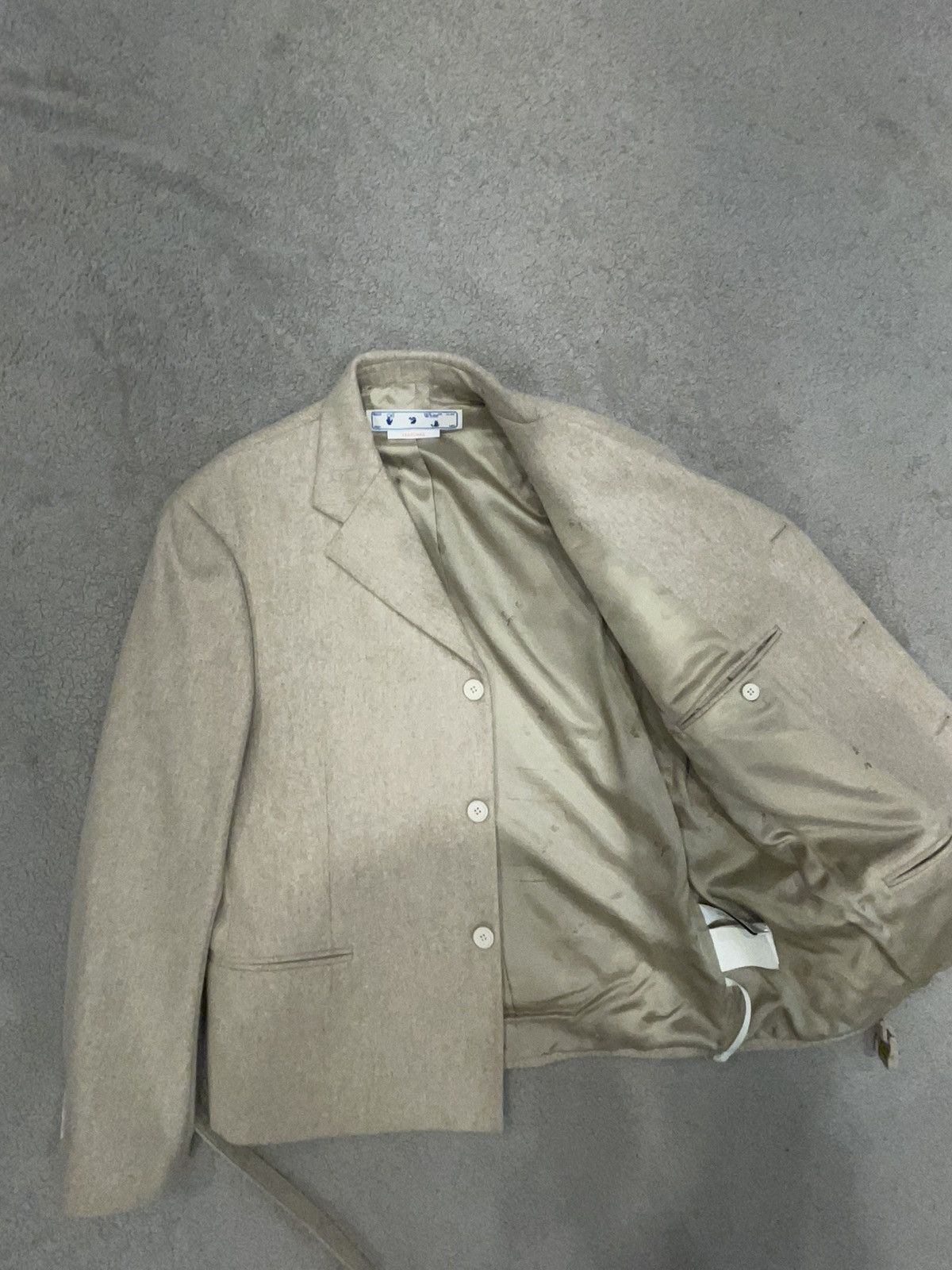Off-White Off-White buckle-fastened single-breasted blazer Size 48R - 5 Thumbnail