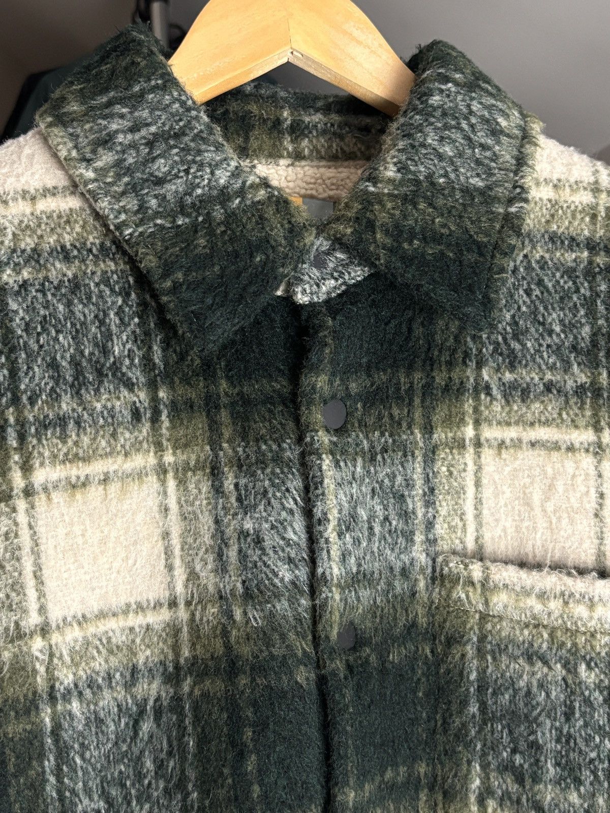Kith KITH Sheridan Plaid Sherpa Overshirt Winter Jacket Fleece Size US L / EU 52-54 / 3 - 7 Thumbnail