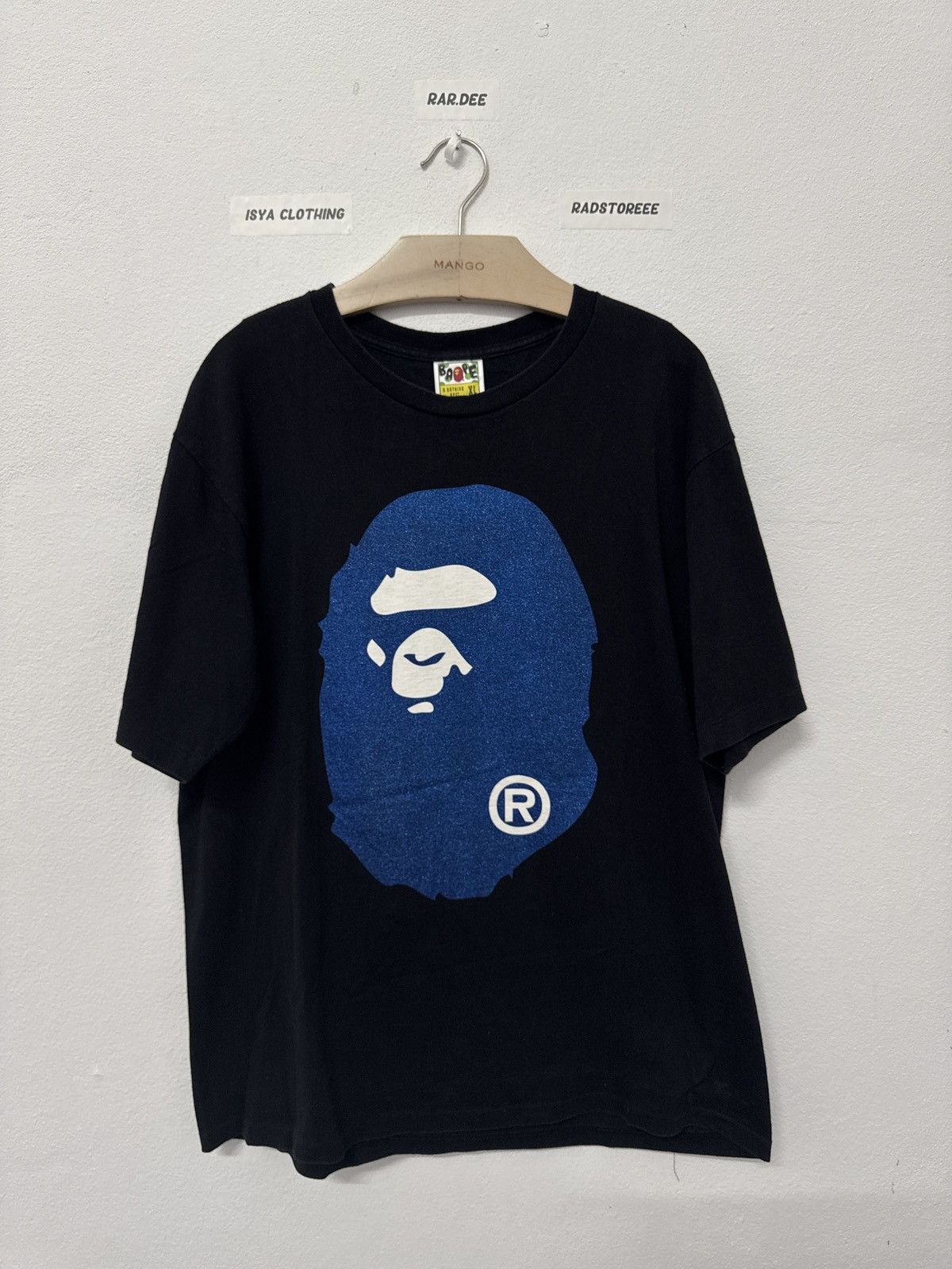 Bape A Bathing Ape Mirror Glittering Big Head Tee Size US XL / EU 56 / 4 - 2 Thumbnail
