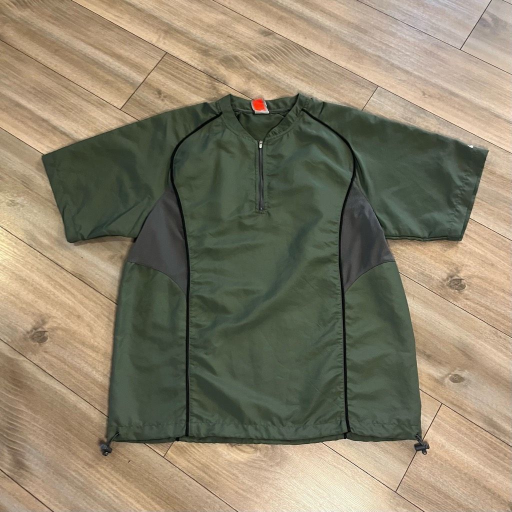 Nike Nike Grey/Green Athletic Pullover Windbreaker Men Medium Size US M / EU 48-50 / 2 - 1 Thumbnail