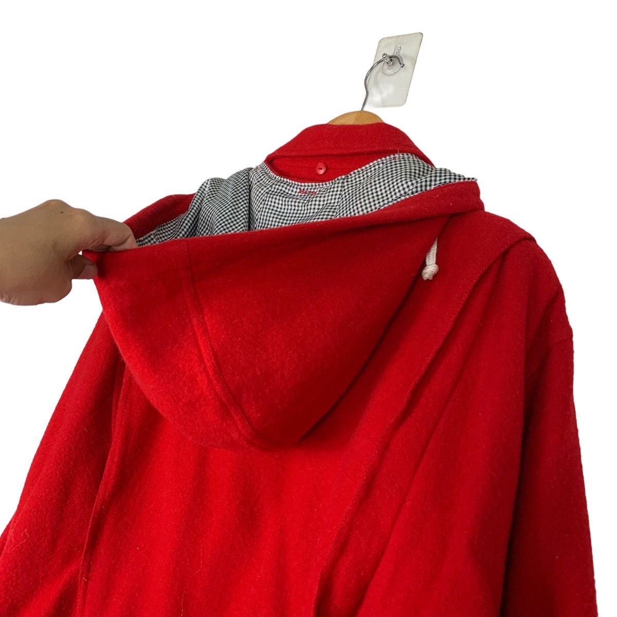 Japanese Brand QUEENS COURT Red Wool Bomber Jacket #0939-C42 Size US M / EU 48-50 / 2 - 8 Thumbnail